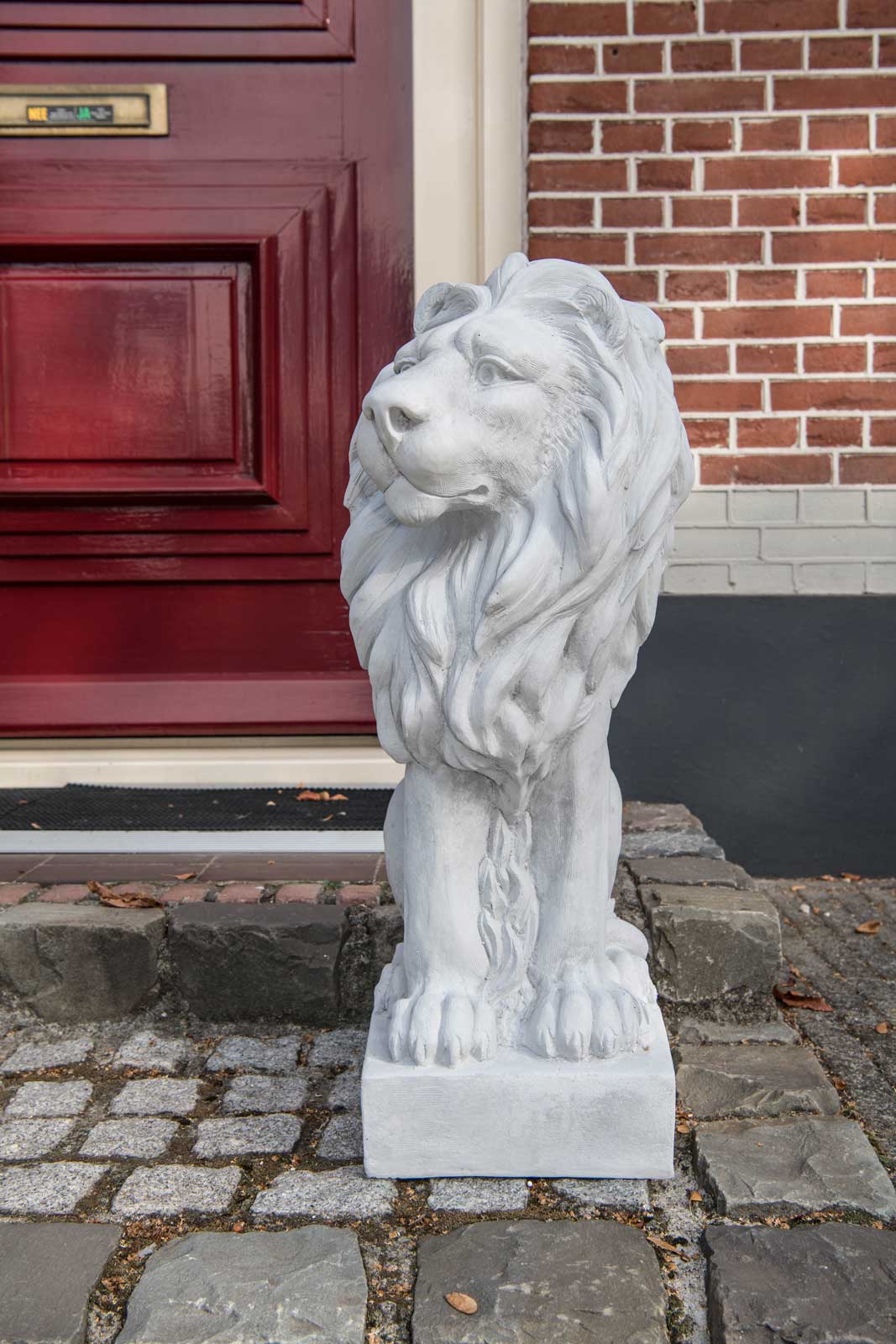 20181021-_DSC6153 XL Löwe Skulptur Figur Statue Garten Haus Antik-Stil Gartendeko 75cm