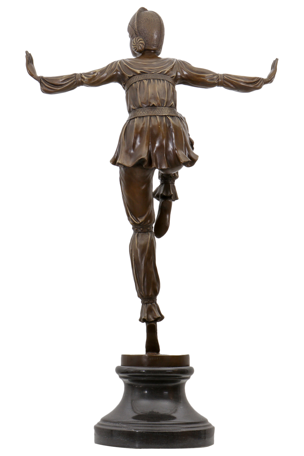 UP-2-5 Bronzeskulptur Tänzerin Frau Bronze Figur Statue im Antik-Stil - 75cm
