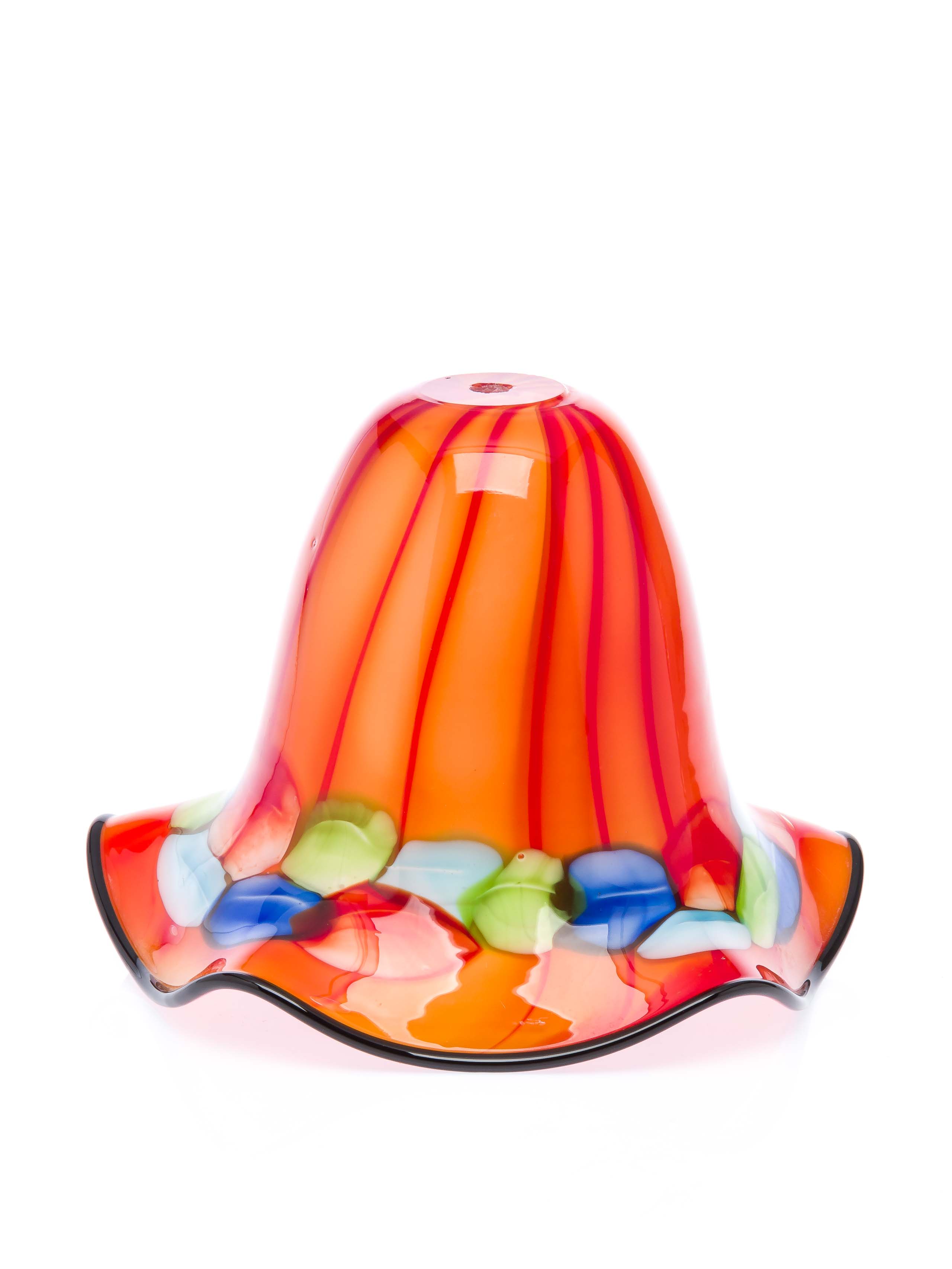 GS3003-3 Lampenschirm Tischlampe Lampe Glas Glasschirm Murano Stil glass lampshade orange