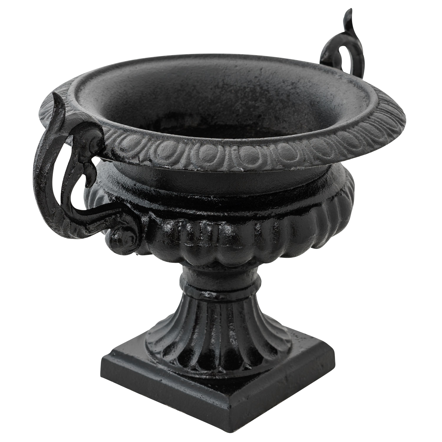 GU082-7 Nostalgie Amphore Pflanzkübel Blumentopf Blumenkübel Eisen Antik-Stil schwarz