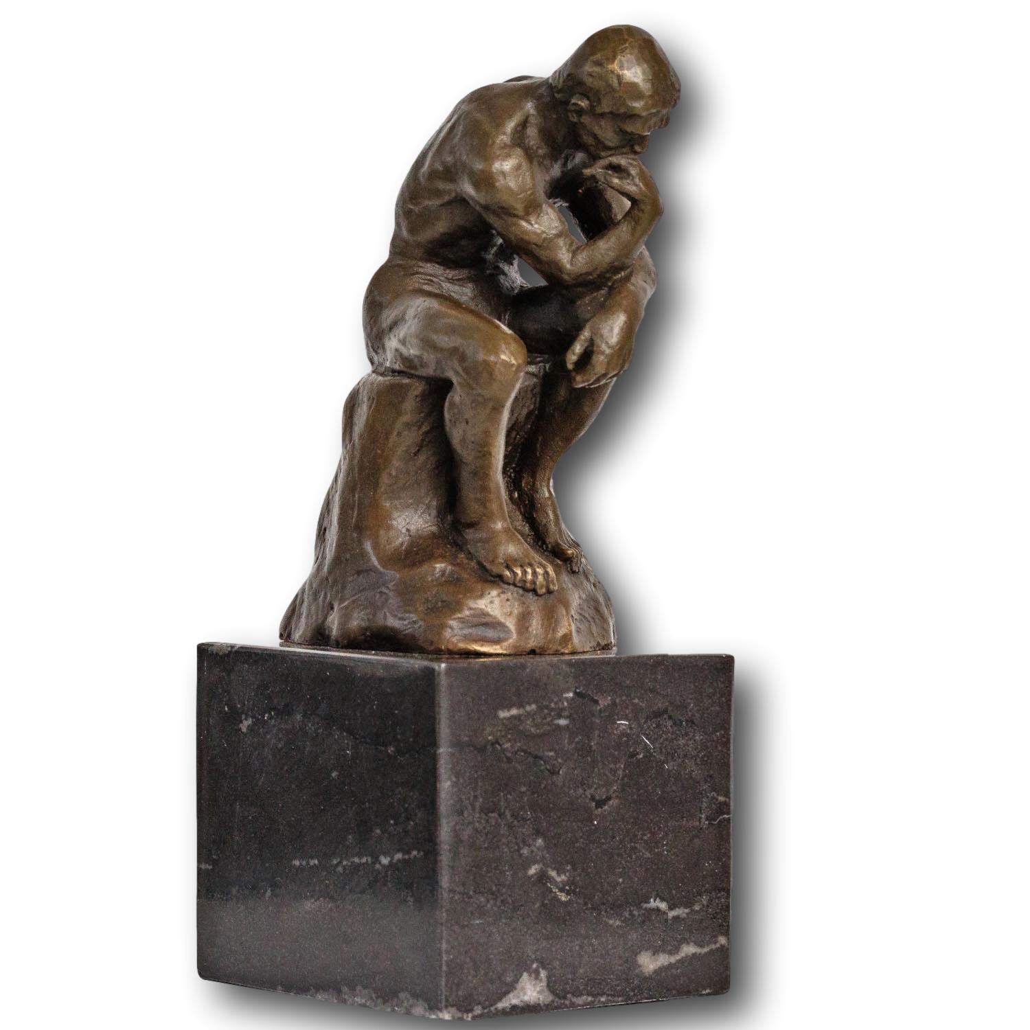 BR154-30b Bronze der Denker Mann Bronzeskulptur Bronzefigur nach Rodin Skulptur sculpture