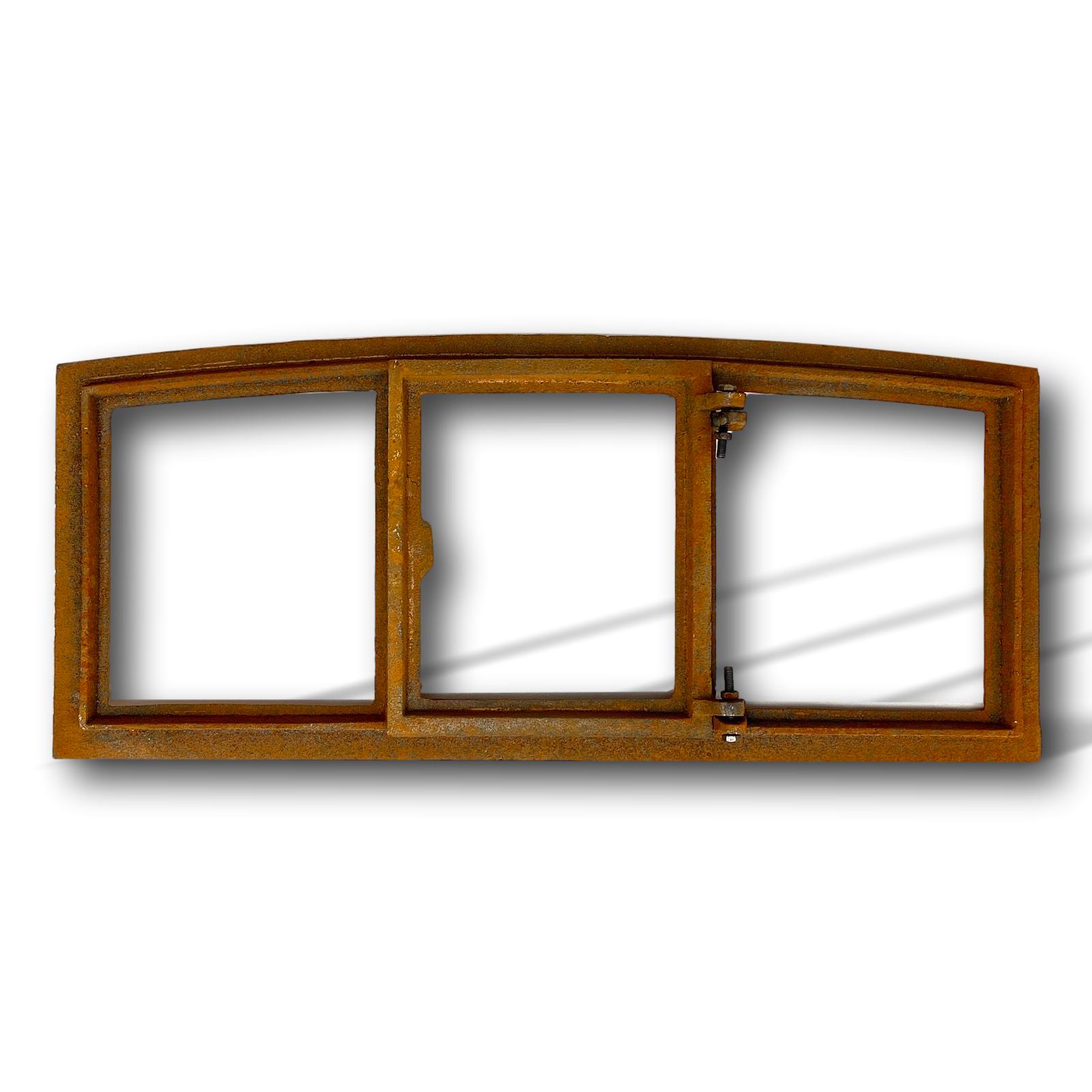 aubaho-F37-R-8a Stallfenster Fenster zum Öffnen Scheunenfenster Rost Eisen 63cm Antik-Stil