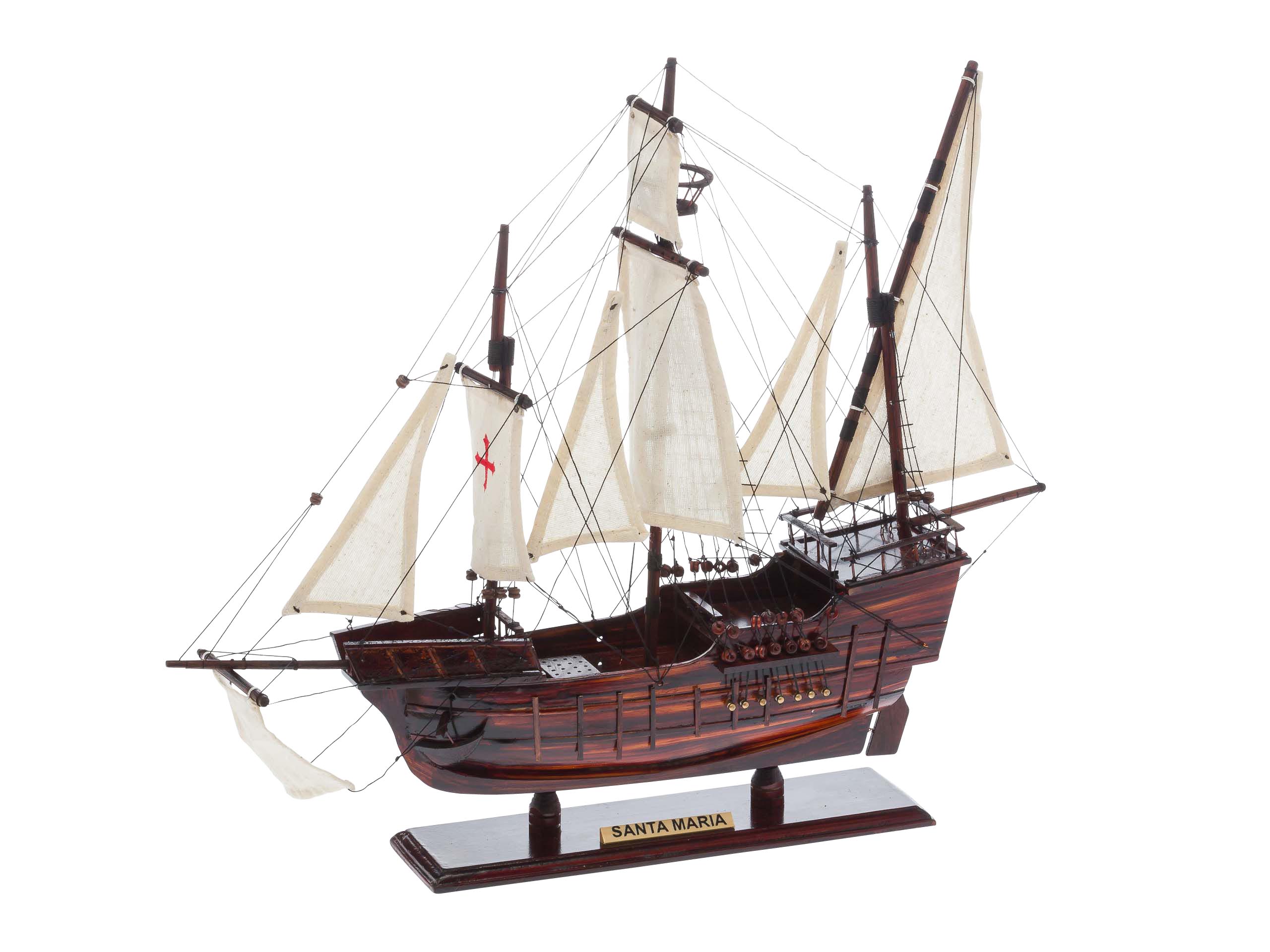 2015-04-27_Auktionshaus_007 Modellschiff Santa Maria Holz Kolumbus Flaggschiff Segelschiff Karavelle Schiff