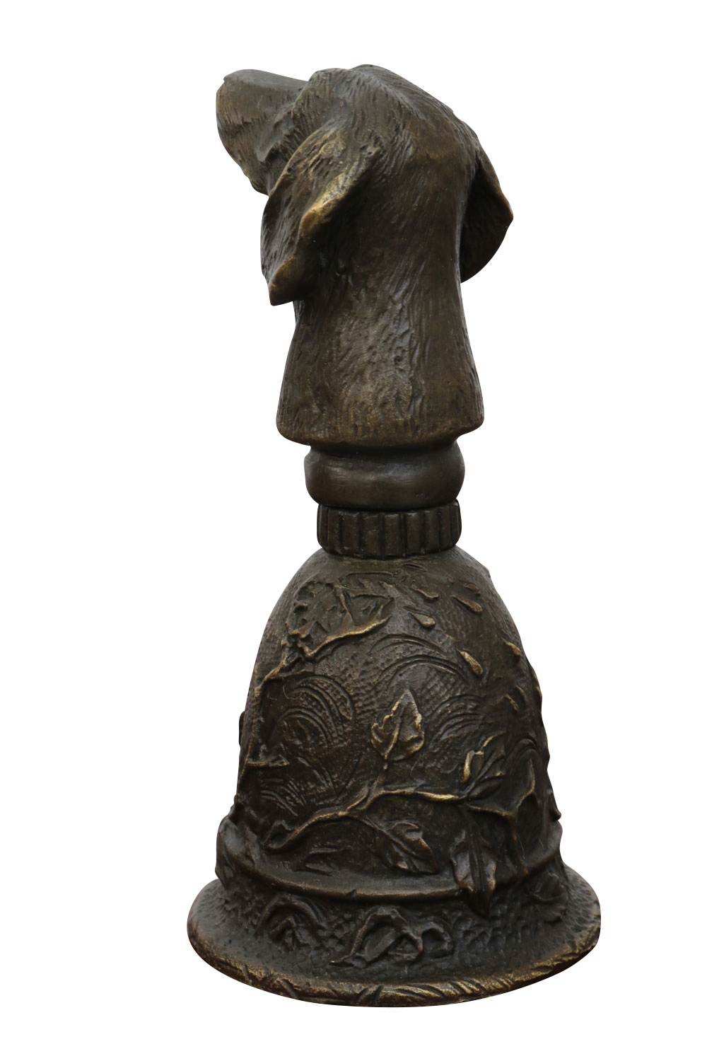 IMG_8739 Tischglocke Hund Handglocke Glocke Bronzeskulptur Antik-Stil Bronze Figur