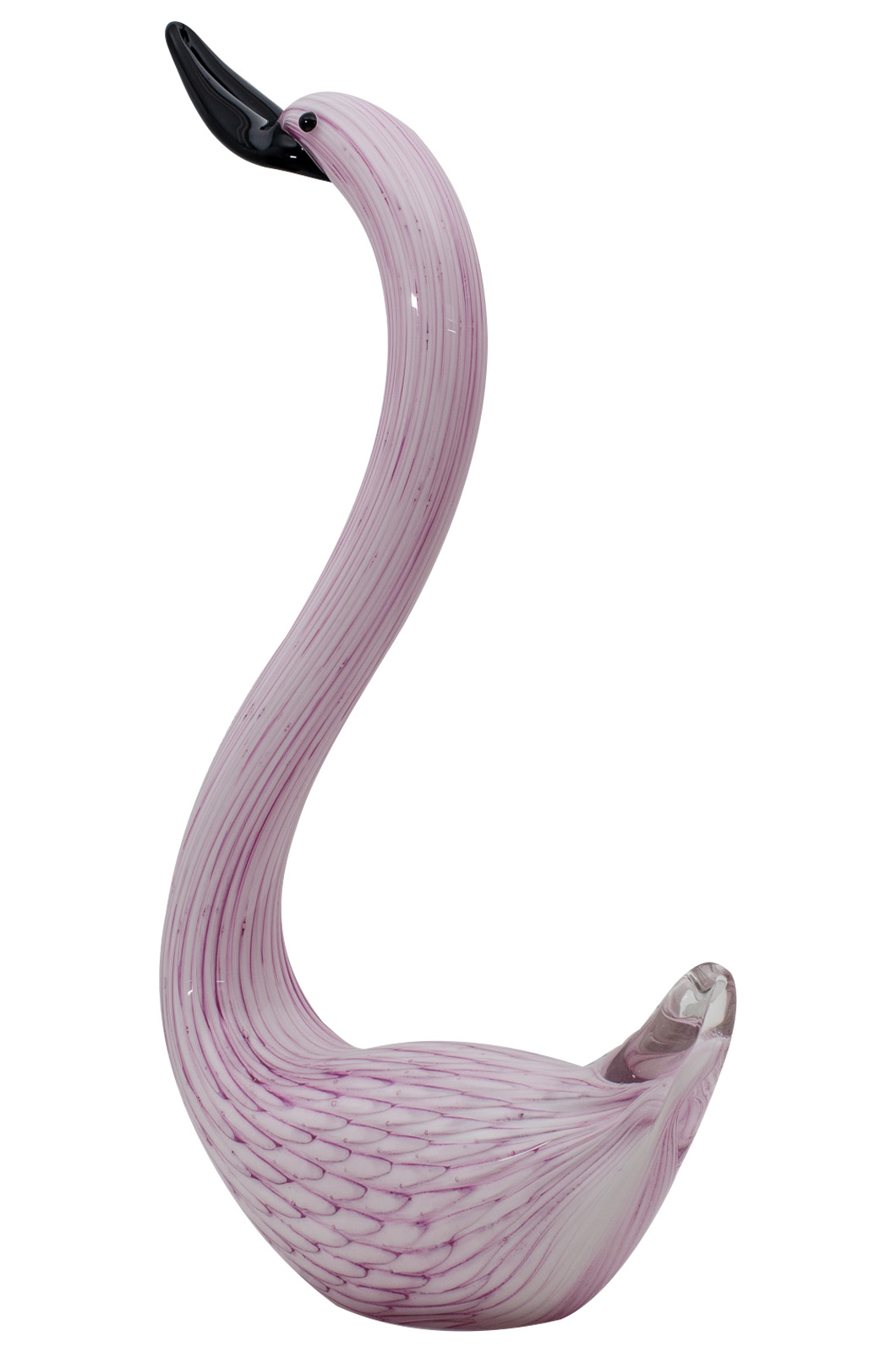 MG-73-4 Glasfigur Figur Skulptur Glas Glasskulptur Schwan Murano-Stil Antik-Stil 37cm