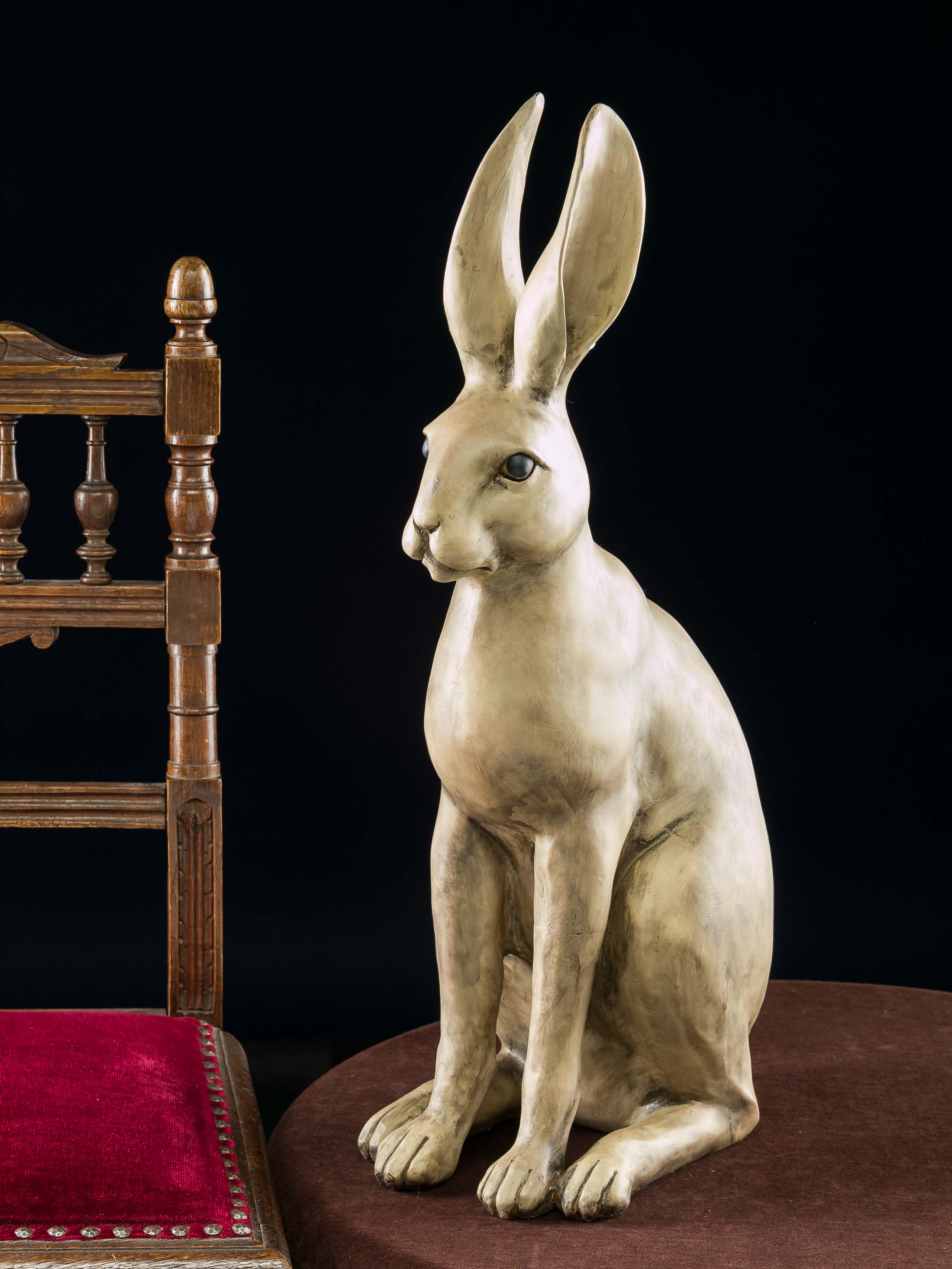 XL Hase Deko Figur Garten Haus Tierwelt Kaninchen sculpture hare rabbit