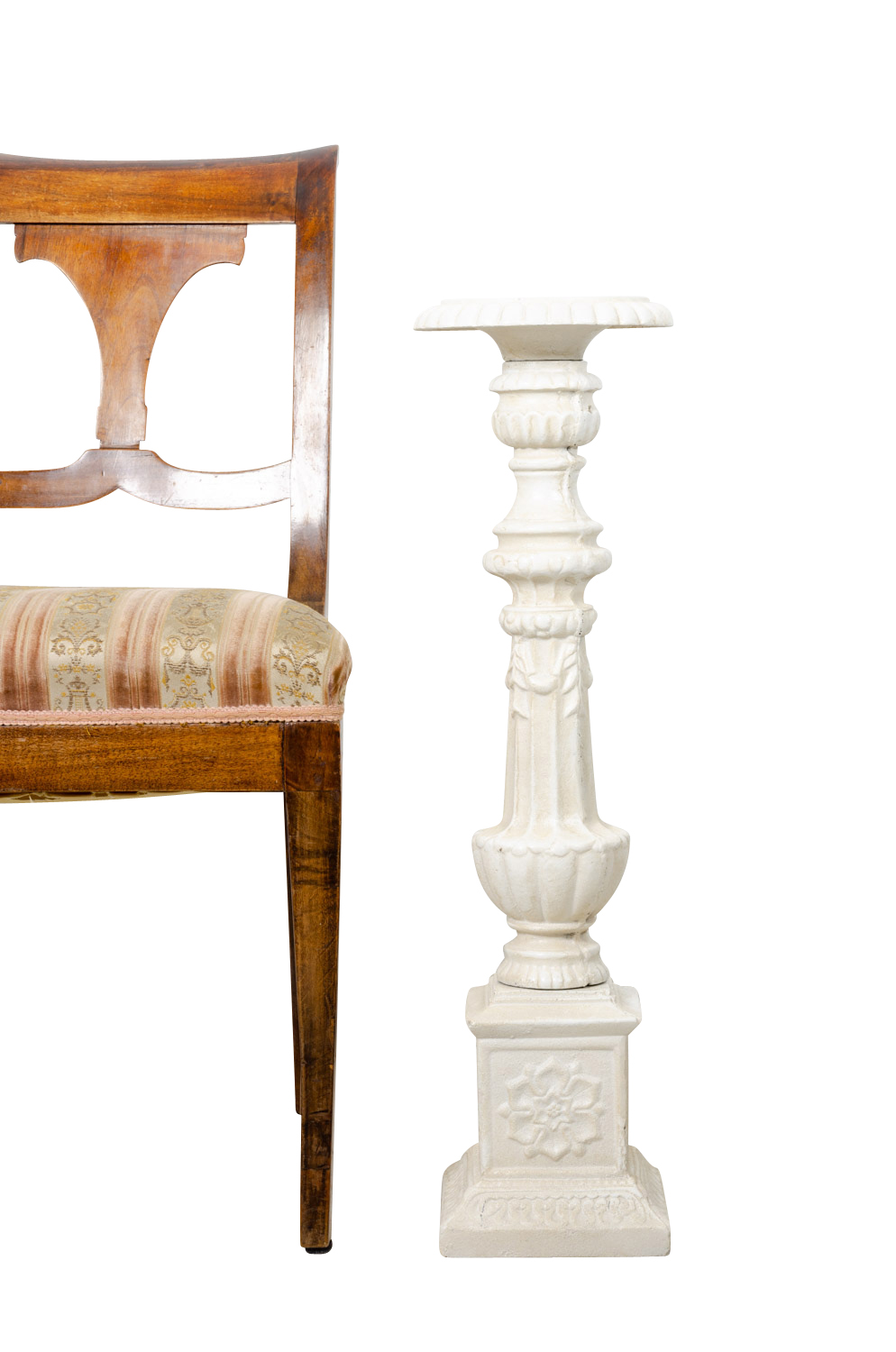 MB-31-5 Kerzenleuchter Altarleuchter Kandelaber Kerzenständer Antik-Stil 70cm weiß