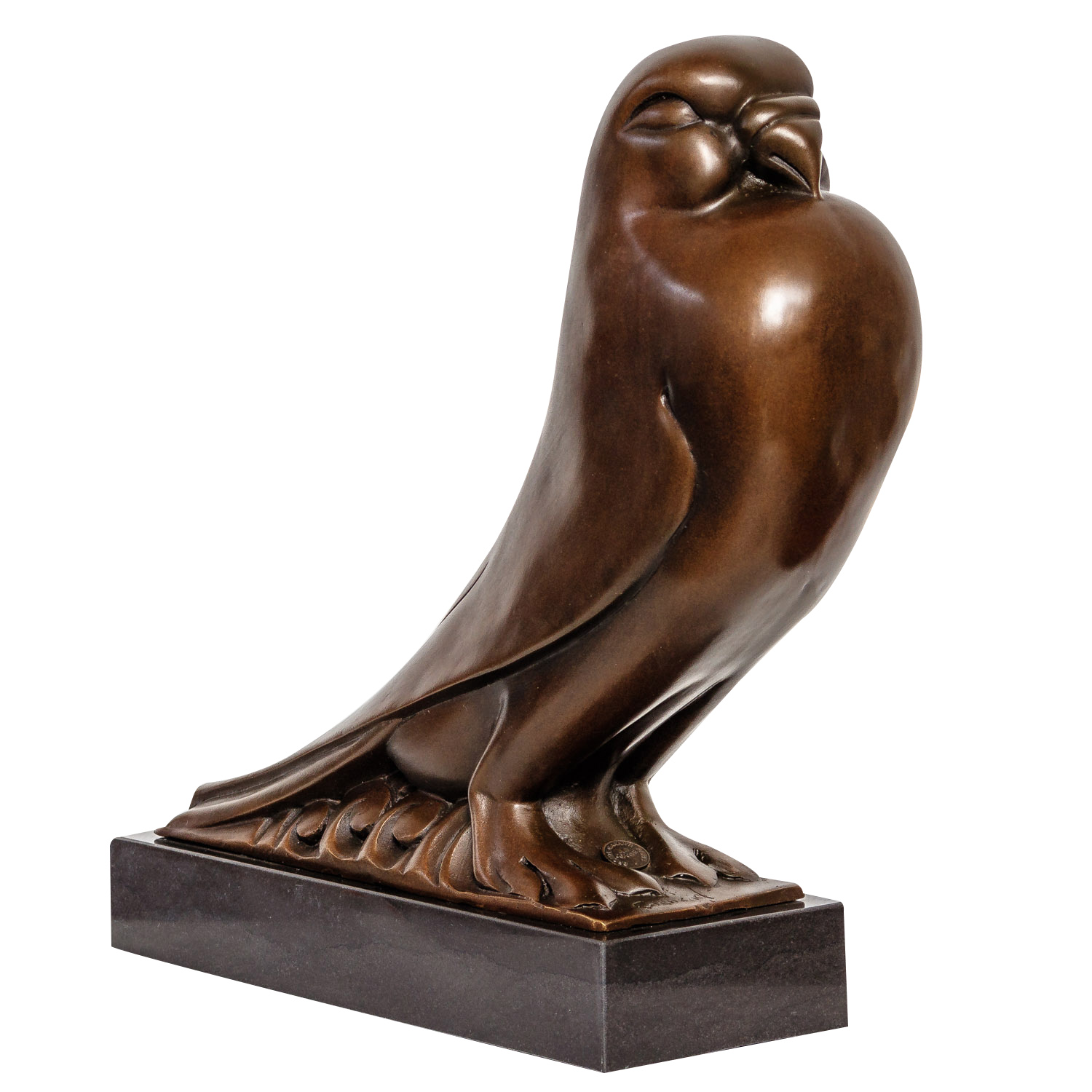 JK-53-2 Bronzeskulptur Taube Vogel Antik-Stil Bronze Figur Skulptur Statue 33cm