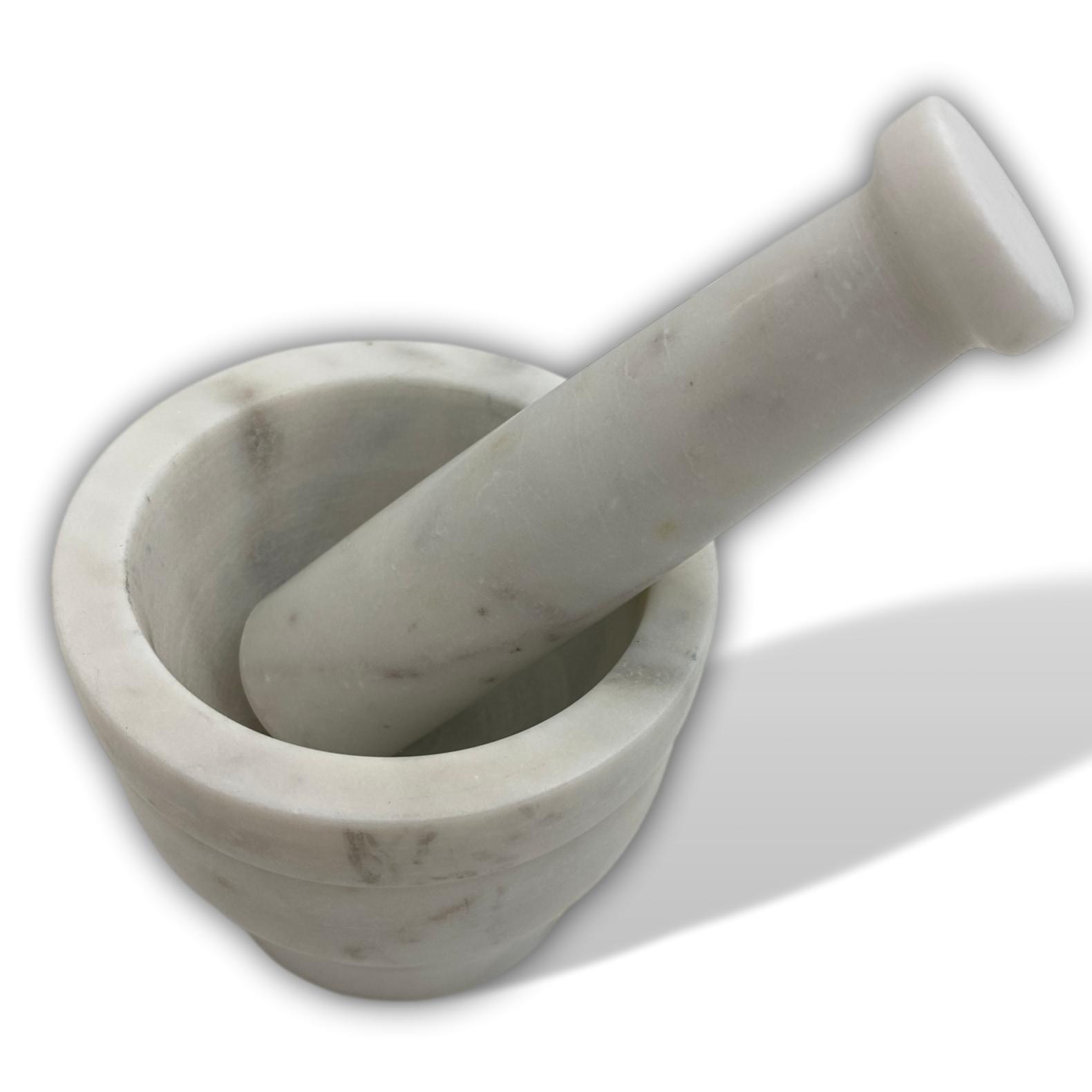 aubaho-21407-3 Mörser mit Stößel Steinmörser Marmor Zerkleinerer Gewürzmörser Küche Antik-StilMörser mit Stößel Steinmörser Marmor Zerkleinerer Gewürzmörser Küche Antik-Stil