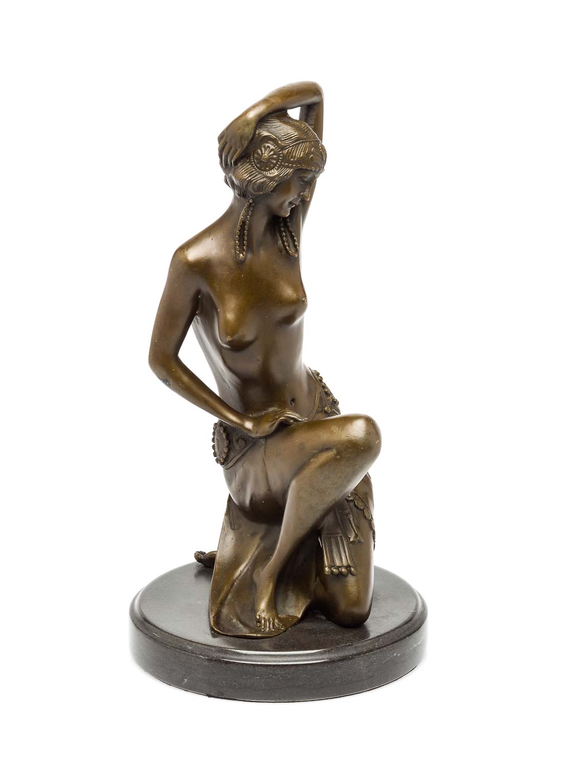 2016-10-20_Auktionshaus_147 Bronzeskulptur Tänzerin Artdeco erotische Kunst 30cm Skulptur Bronze