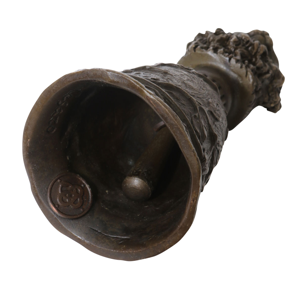 IMG_8777 Tischglocke Katze Handglocke Glocke Bronzeskulptur Antik-Stil Bronze Figur