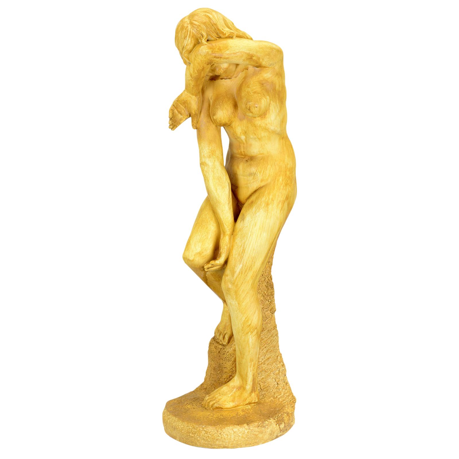 CW-101 Sculpture erotic female figure statue artificial stone 71cm antique style