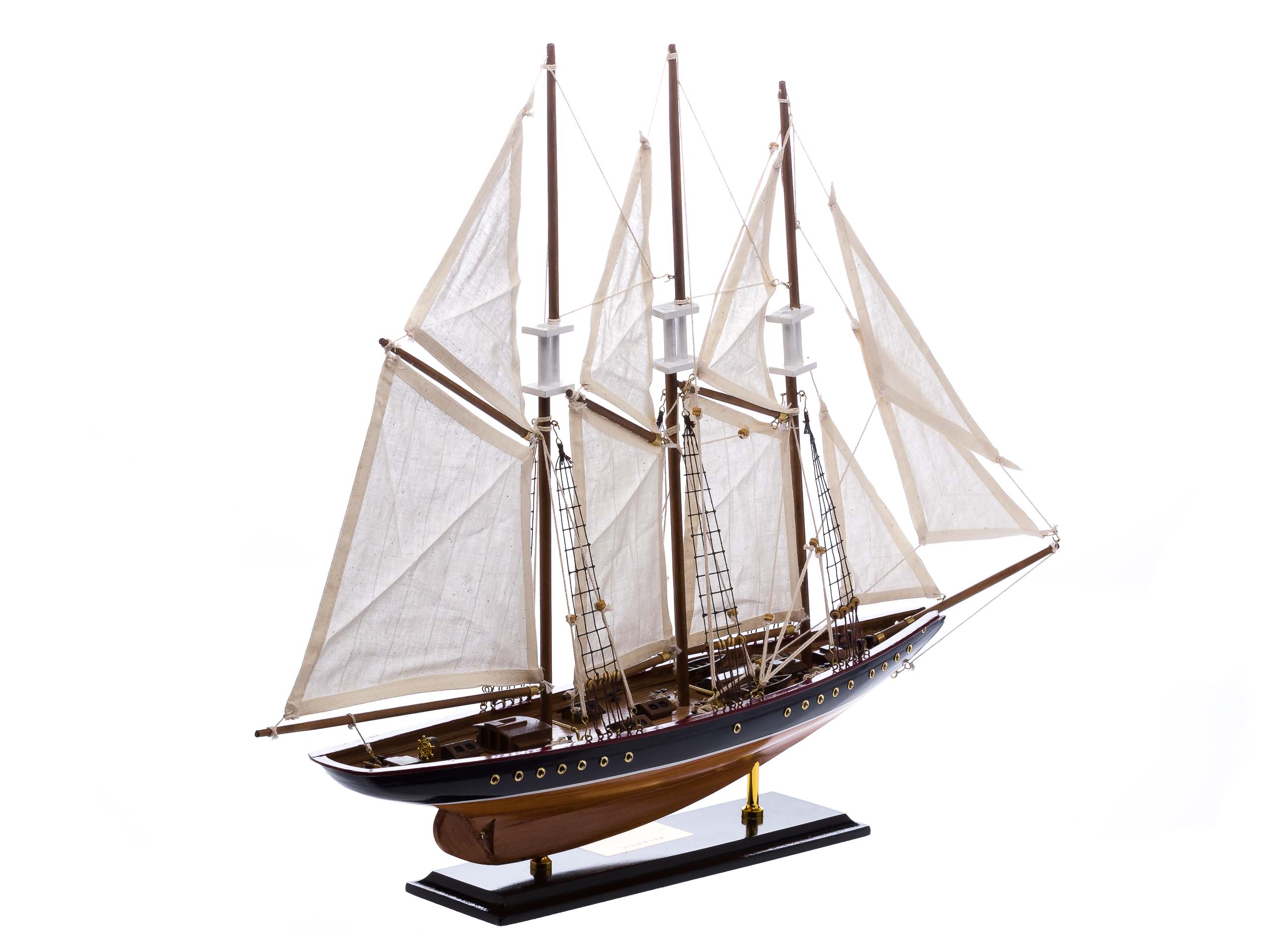 5165-4 Modelschiff Atlantic Segelschiff Segelyacht Yacht Schiffsmodell Schiff 71cm