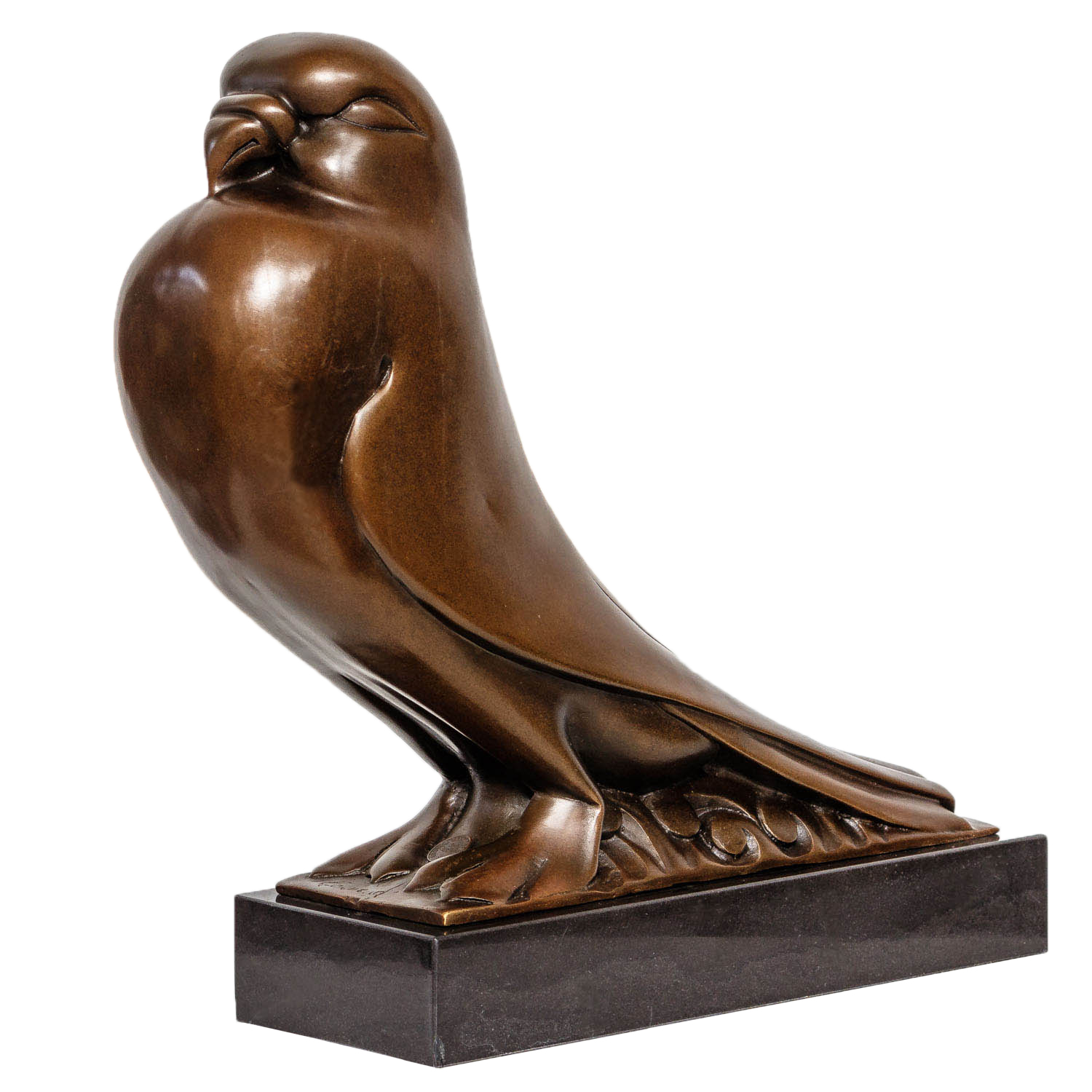 JK-53-3 Bronzeskulptur Taube Vogel Antik-Stil Bronze Figur Skulptur Statue 33cm