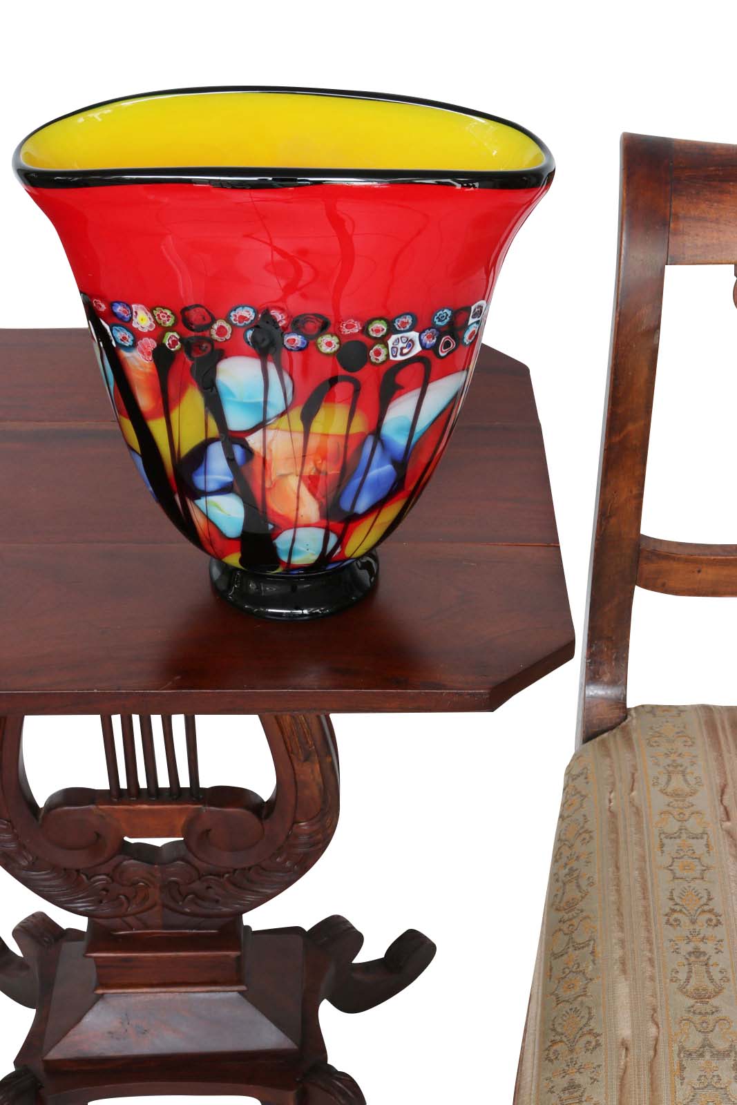 Glasvase Vase Glas im Murano Antik Stil 28cm