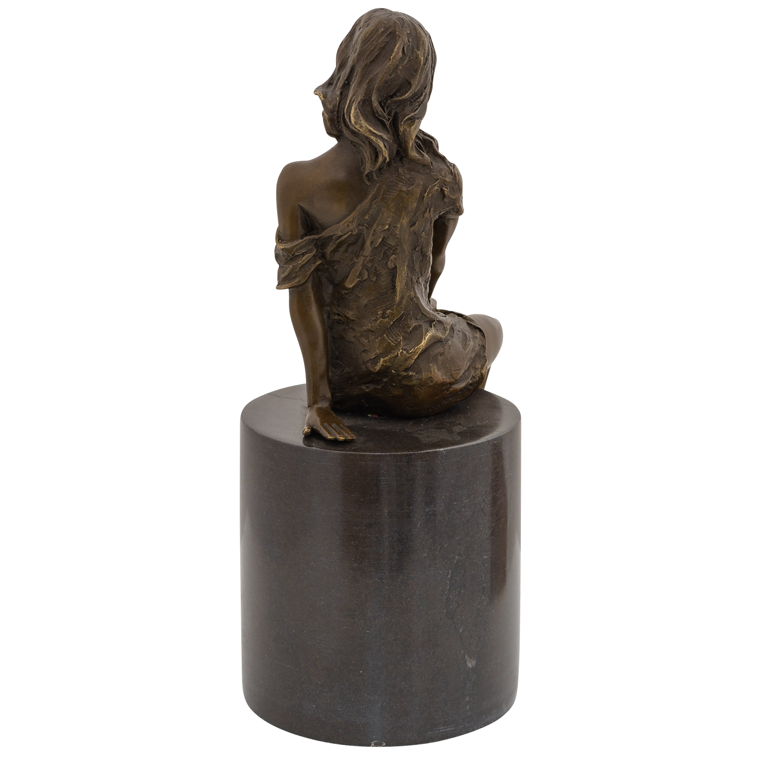 Bronzeskulptur Erotik erotische Kunst Frau im Antik-Stil Bronze Figur 27cm