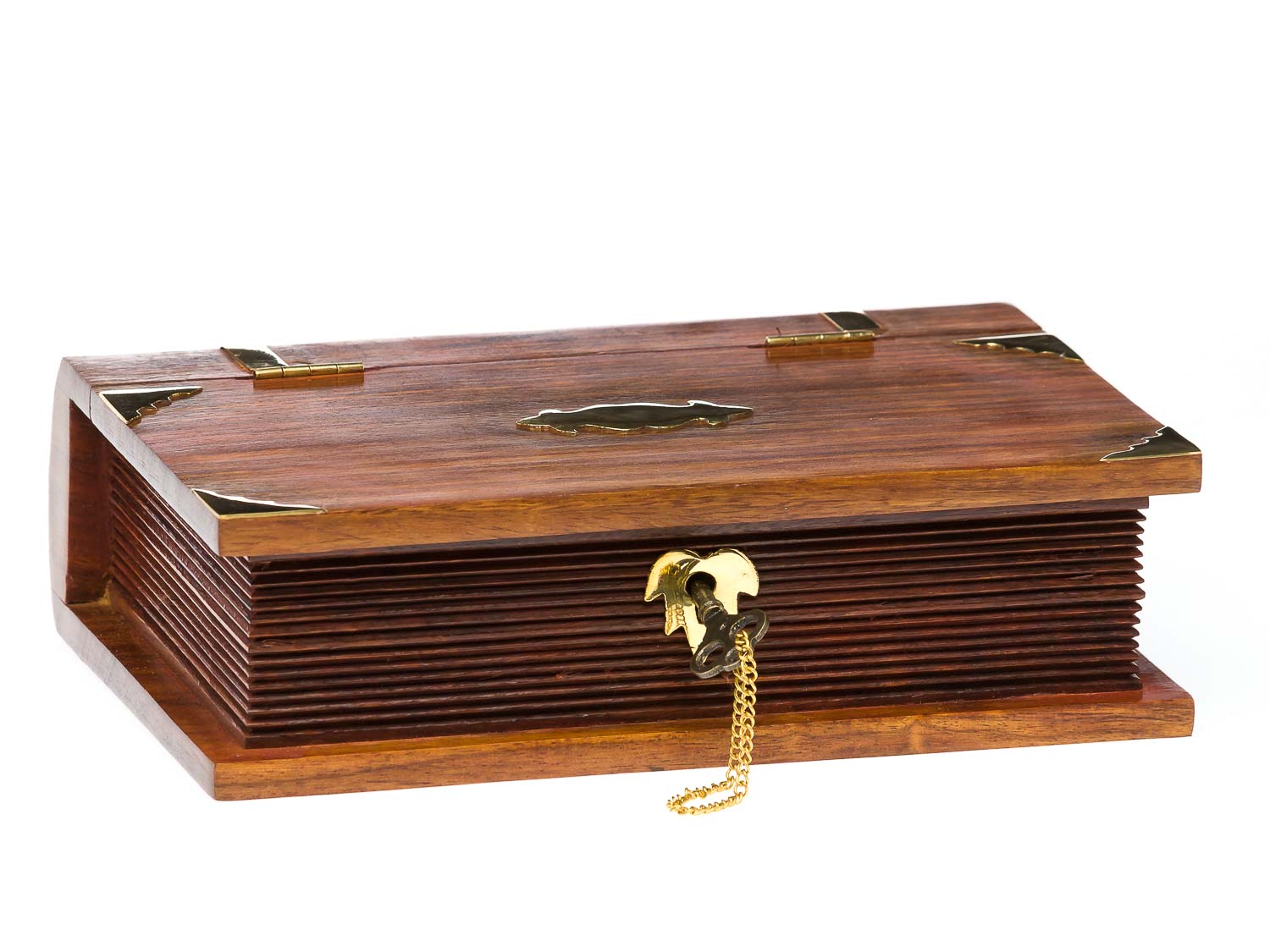 2016-02-012_Auktionshaus_016 Buchattrappe abschließbar Holz Box Schmuckschatulle Anker antik Stil book box