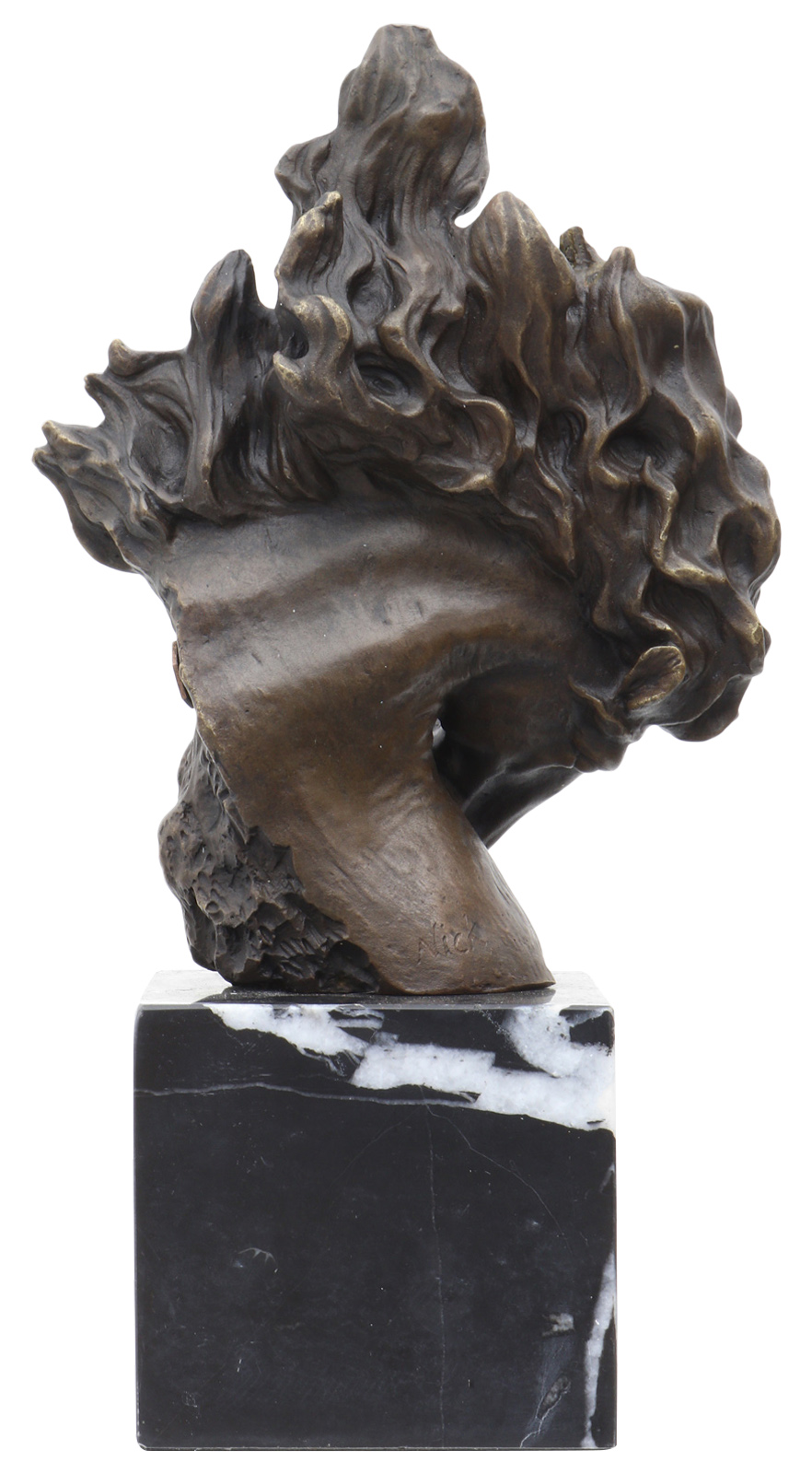 BE-3_2 Bronzeskulptur Pferd Bronze Figur Statue Bronzefigur Skulptur im Antik-Stil 30cm