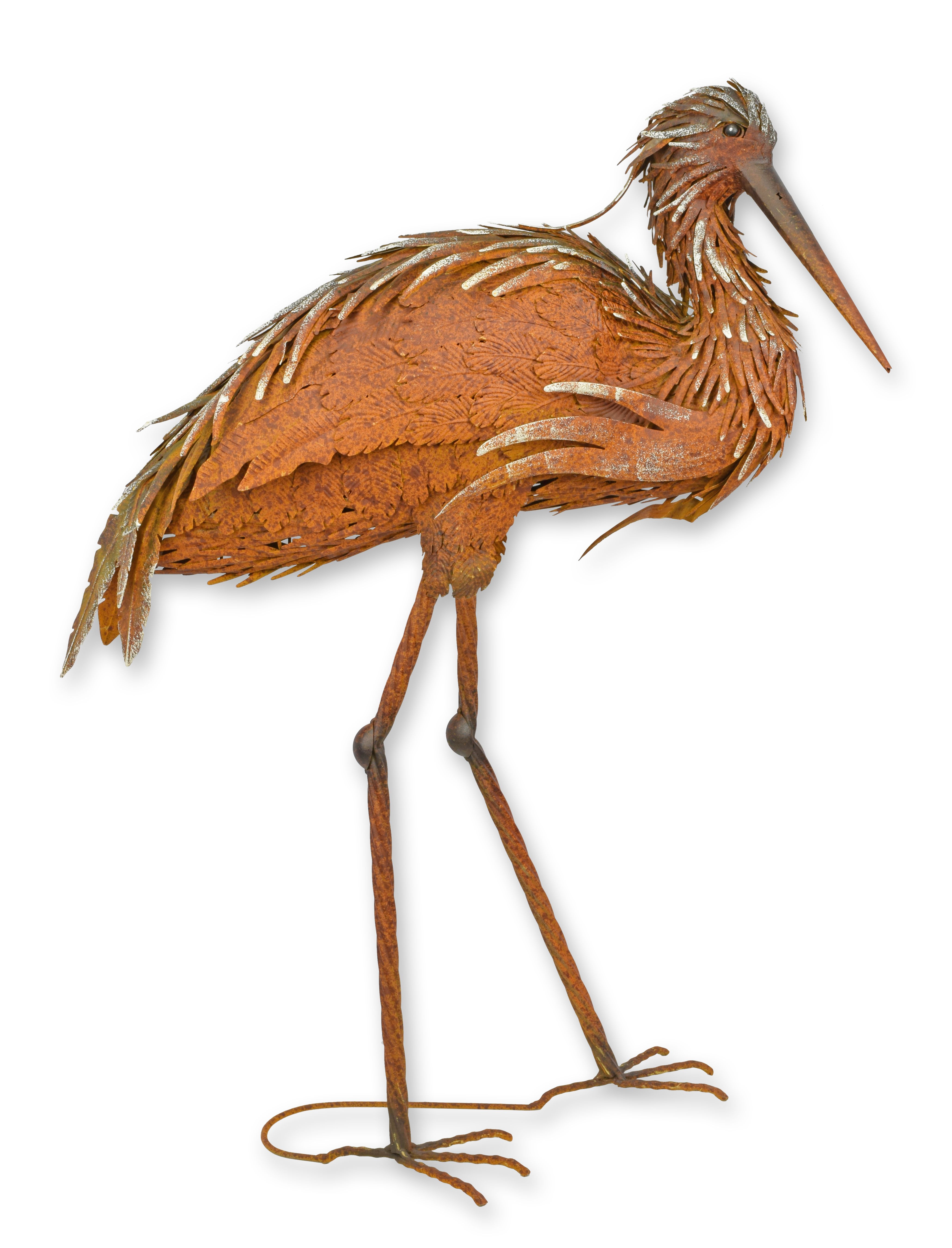 An iron stork replica retro design decoration