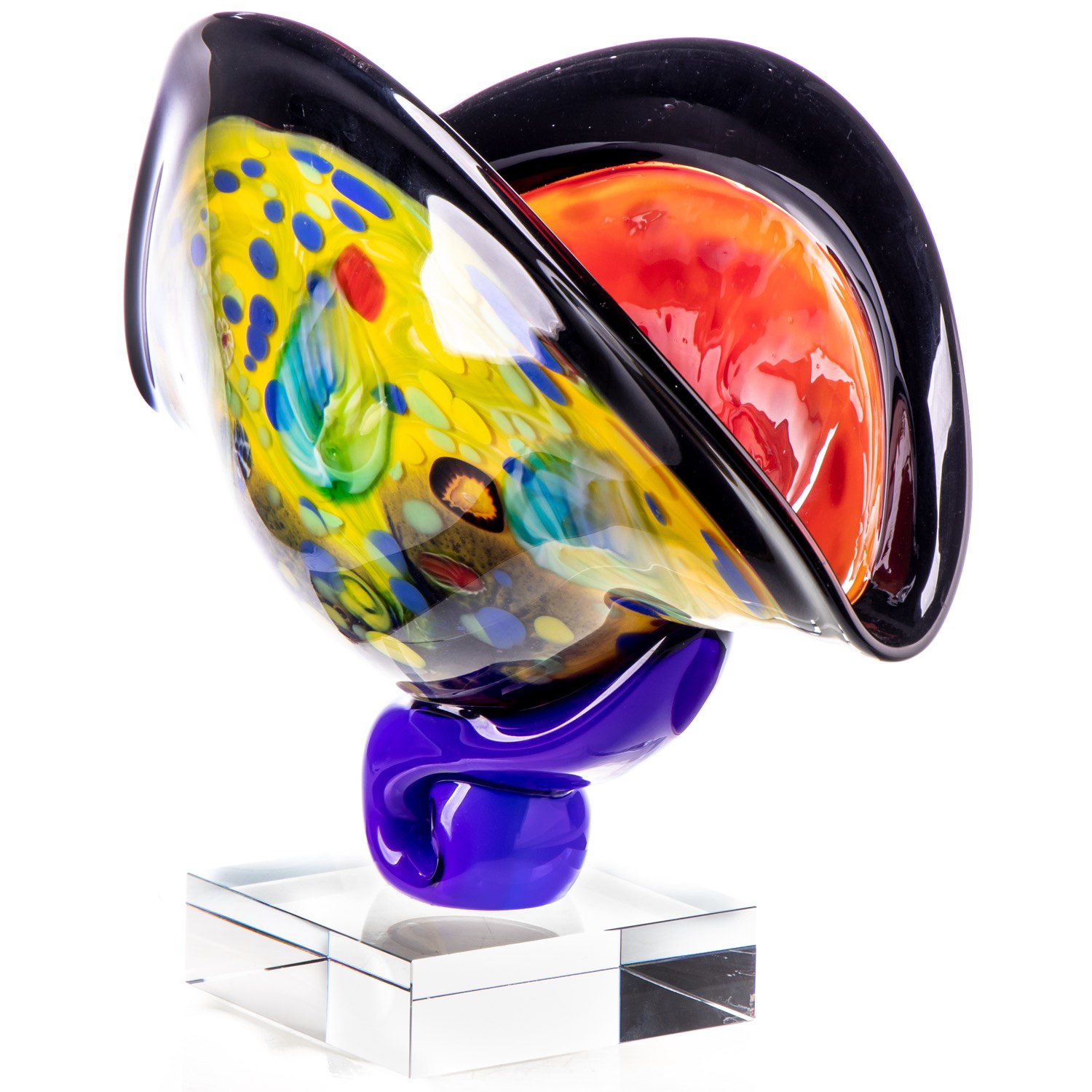 schale-aubaho Glasschale im Italien Murano antik Stil Breite 43cm 6kg Glas Schale glass bowl