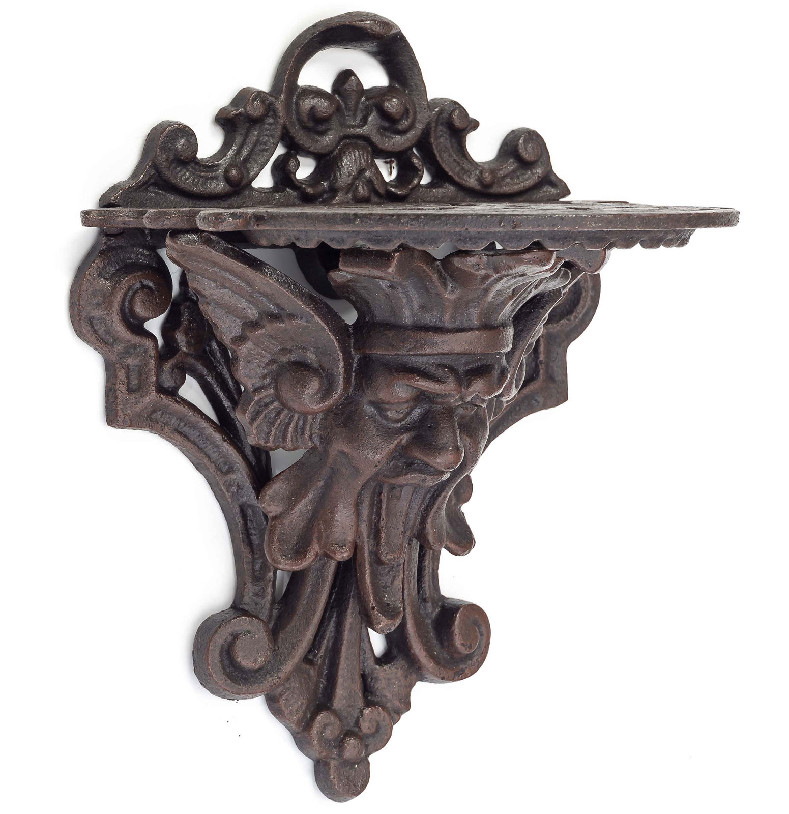 JP-58-Gargoyle Gargoyle Regal Wandregal Konsole Wandkonsole Fabelwesen Garten Eisen Antik-Stil