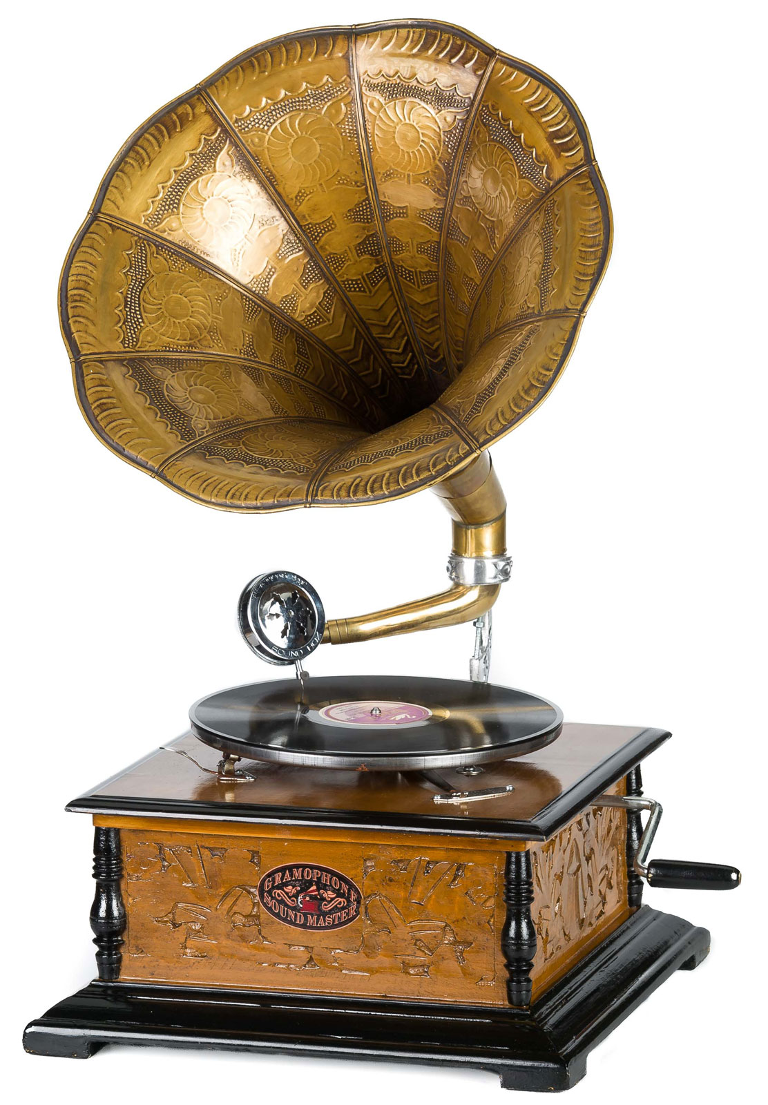 2015-08-17_Auktionshaus_077 Nostalgic gramophone, gramophone records, gramophone, horn gramophone
