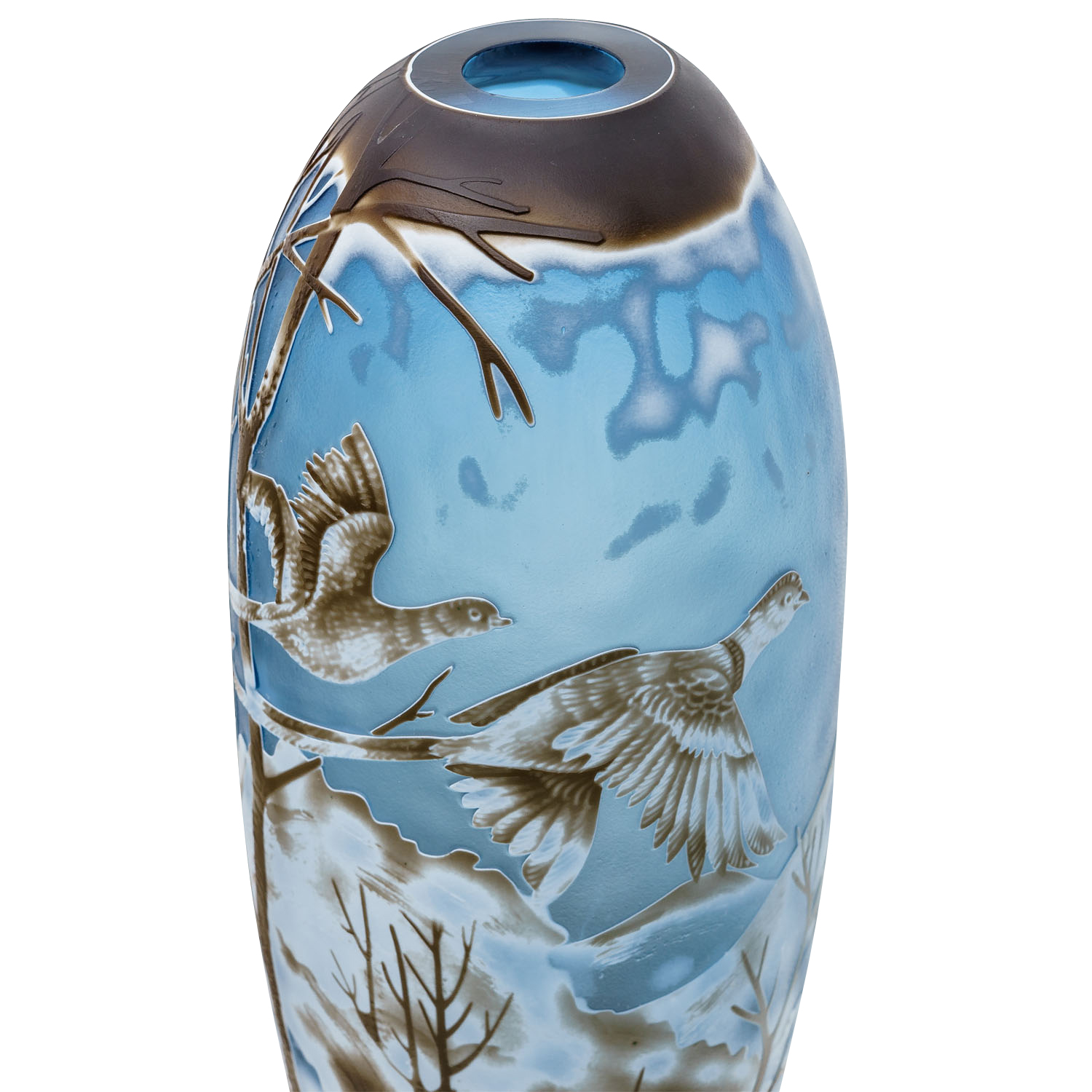 GV-50-1 Vase Replika nach Galle Gallé Glasvase Glas Antik-Jugendstil-Stil Kopie c1
