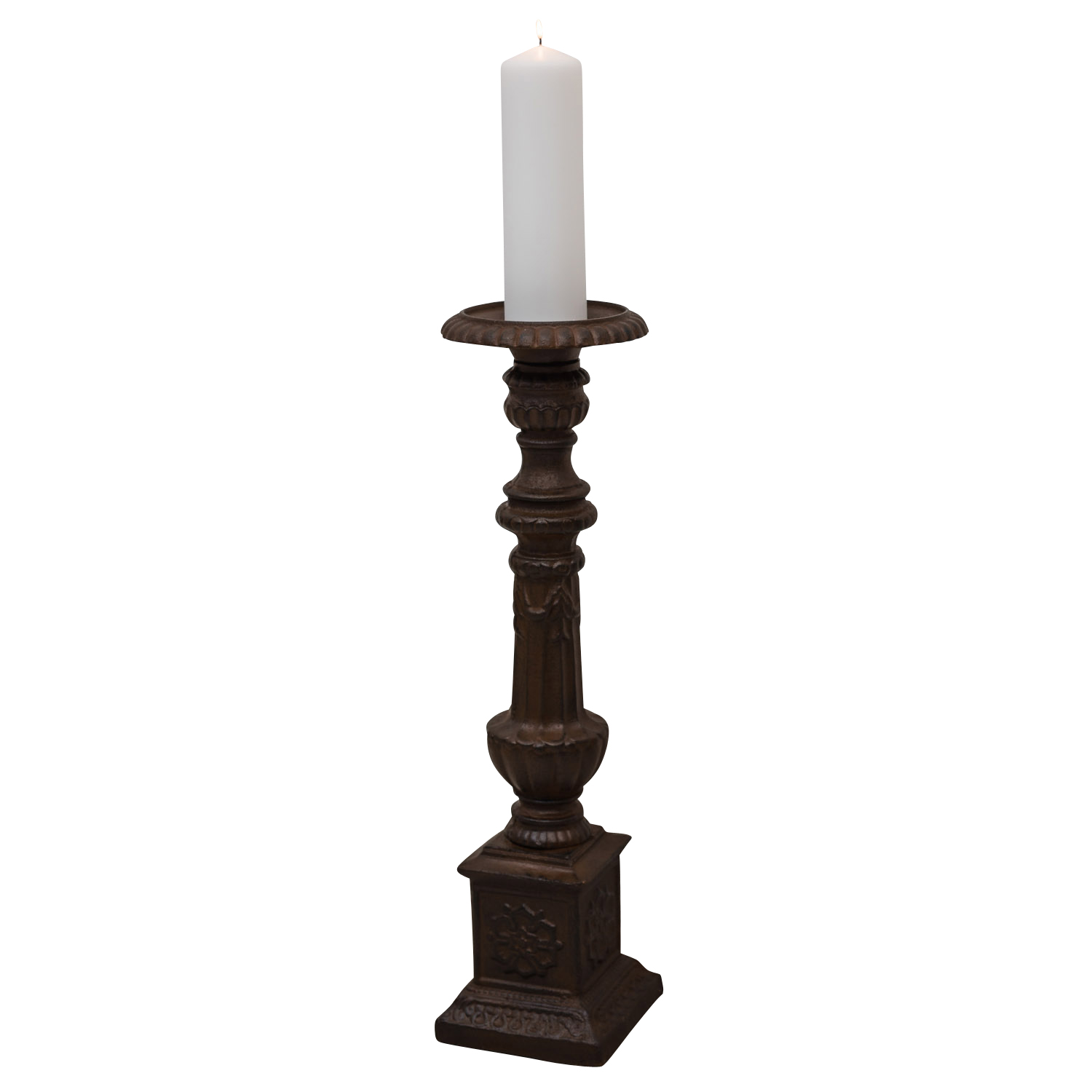 MB-32-2qALzK7yRcHwQq Kerzenleuchter Altarleuchter Kandelaber Kerzenständer Antik-Stil 70cm braun