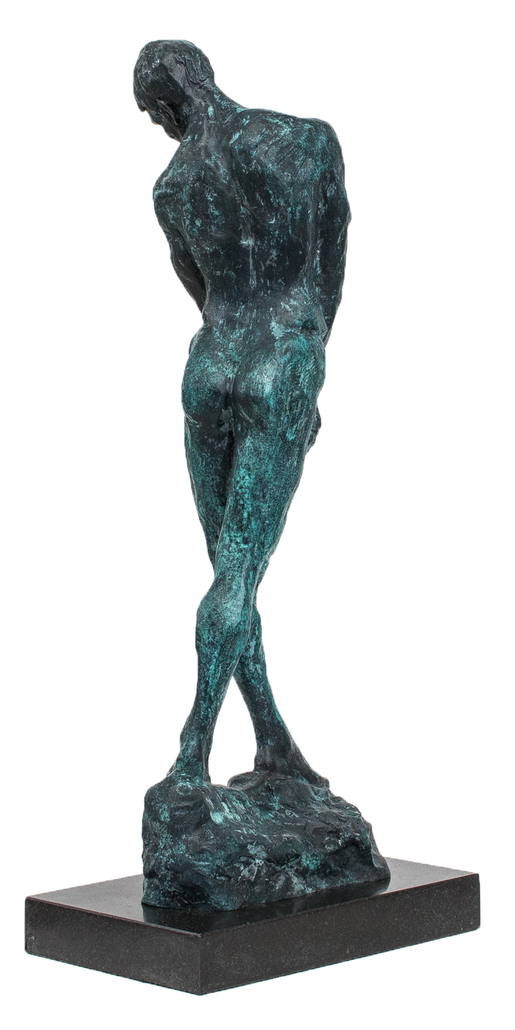 YB178-3 Bronzeskulptur Akt Mann erotische Kunst Bronze Skulptur Figur sculpture (b)