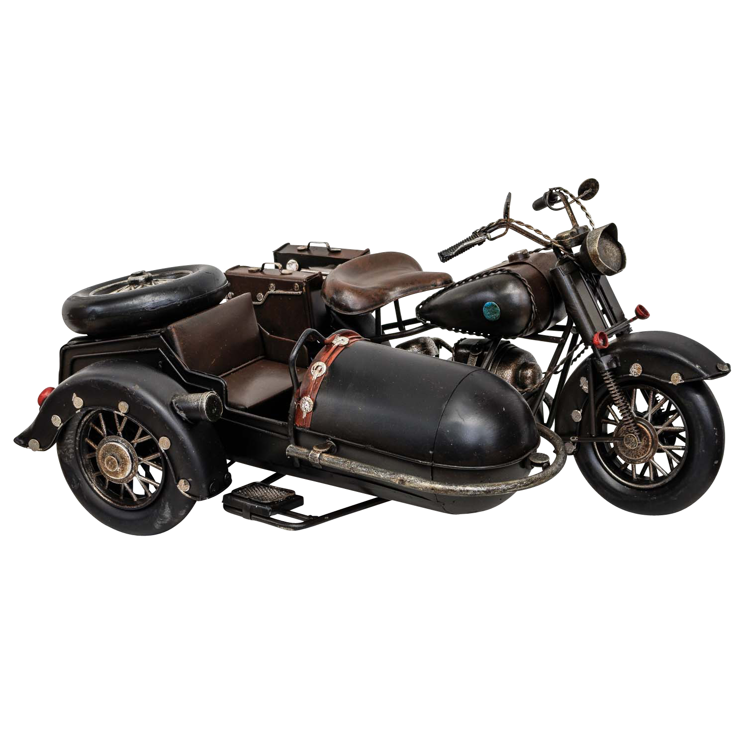 BL-211-2Rb1UVpAhs99Wz Modellmotorrad Nostalgie Blech Metall Motorrad Oldtimer Antik-Stil 35cm