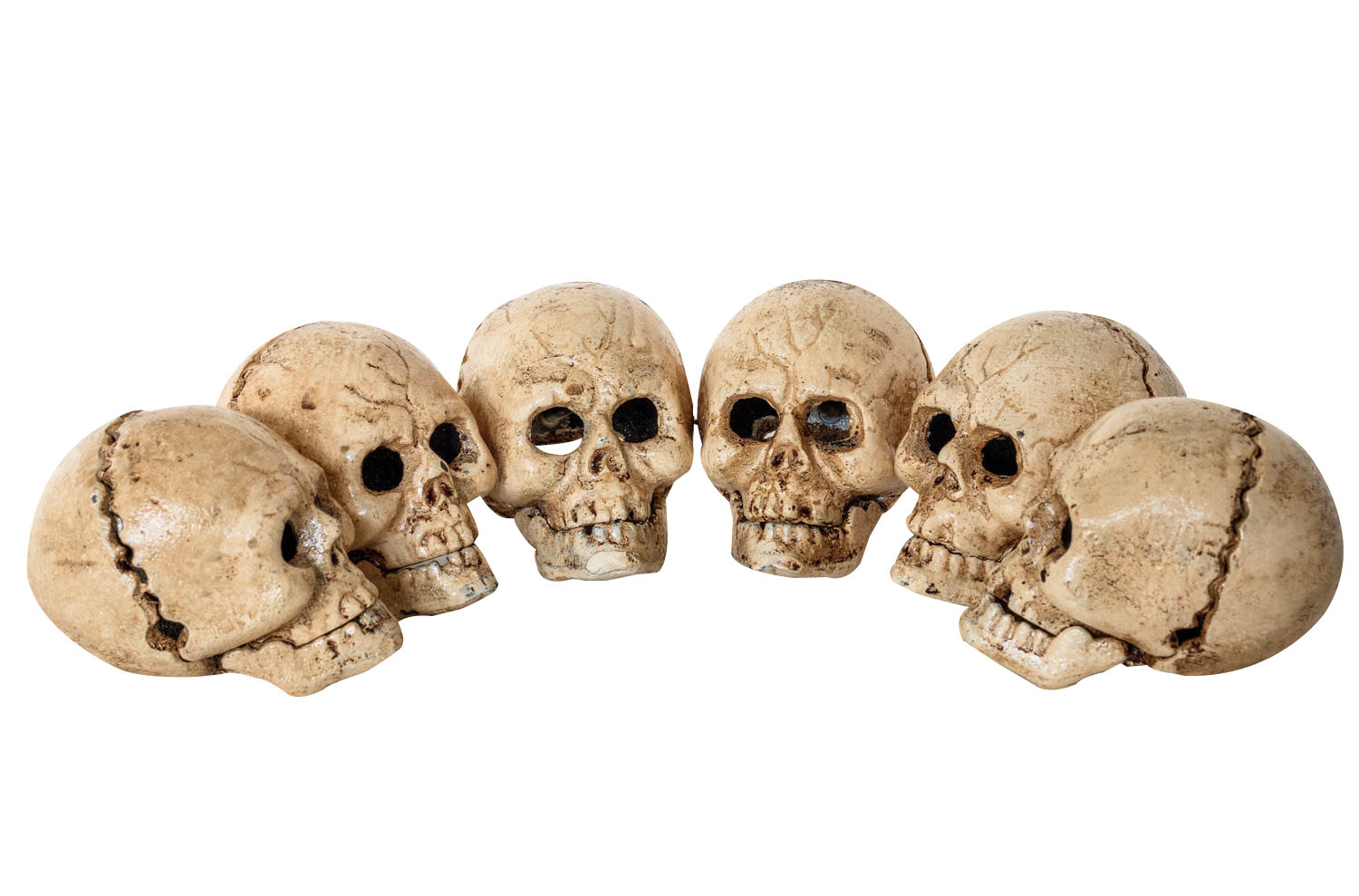 6x Flaschenöffner Totenkopf Bieröffner Figur Öffner Eisen Antik-Stil 7cm