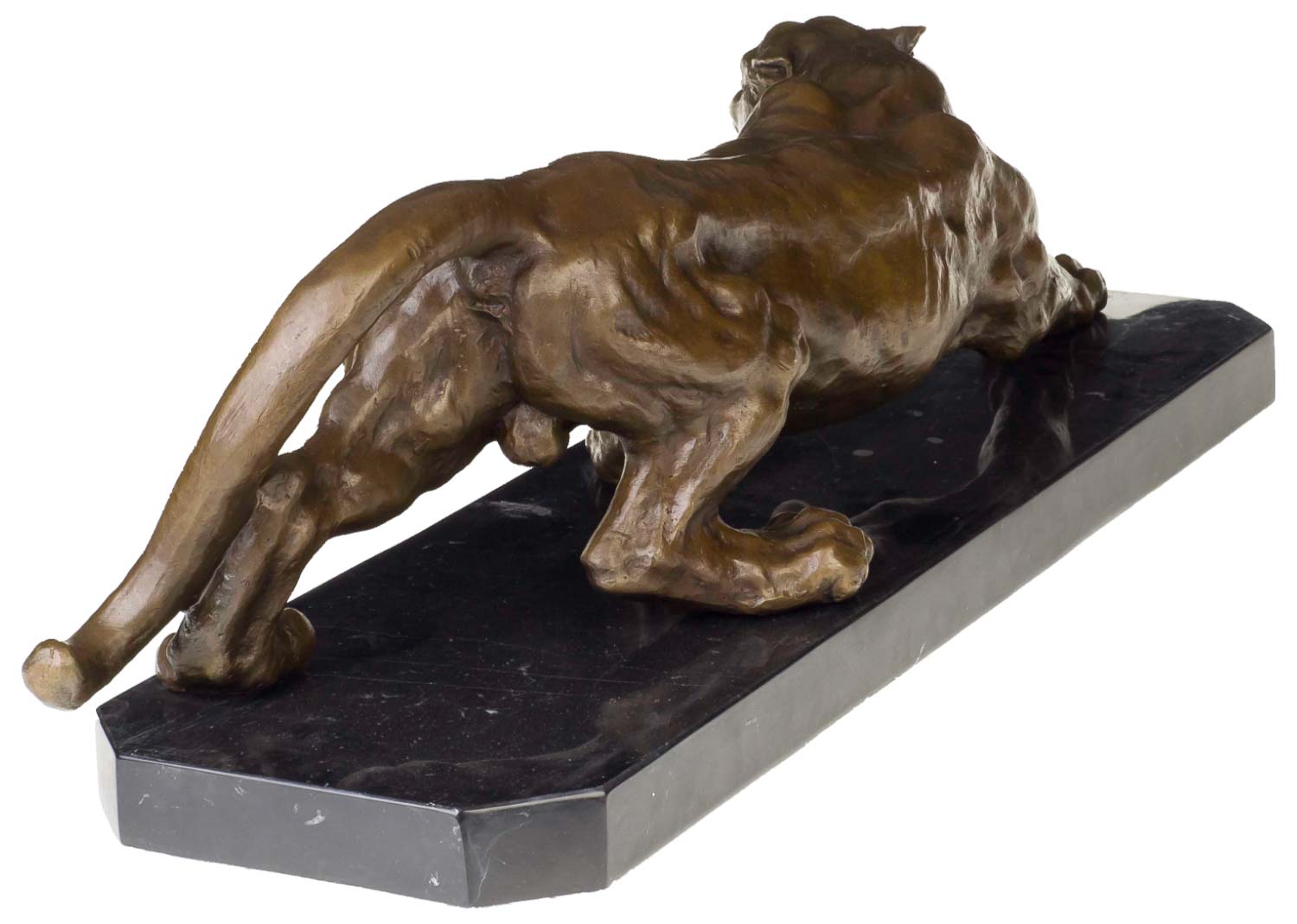 Bronzeskulptur Panther im Antik-Stil Bronze Figur Statue 65cm - 13kg