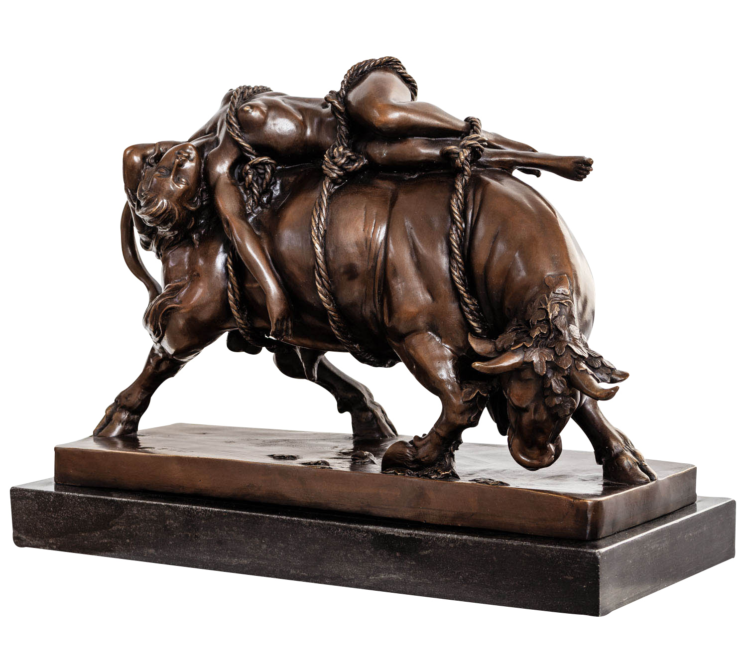 YY-11-2 Bronzeskulptur Europa Stier nach Marcel Debut Stil Bronze Figur Skulptur Replik