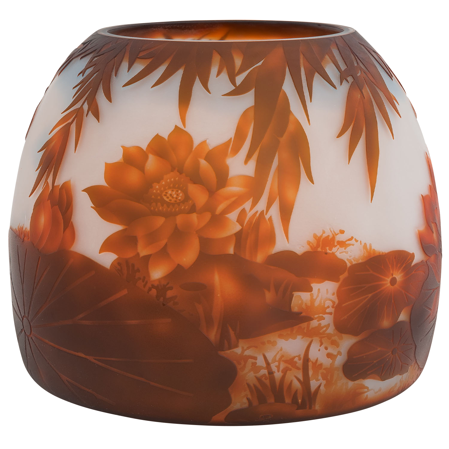 GV-63-6W0Pcl7prPhqKX Vase Replika nach Galle Gallé Glasvase Glas Antik-Jugendstil-Stil Kopie c14