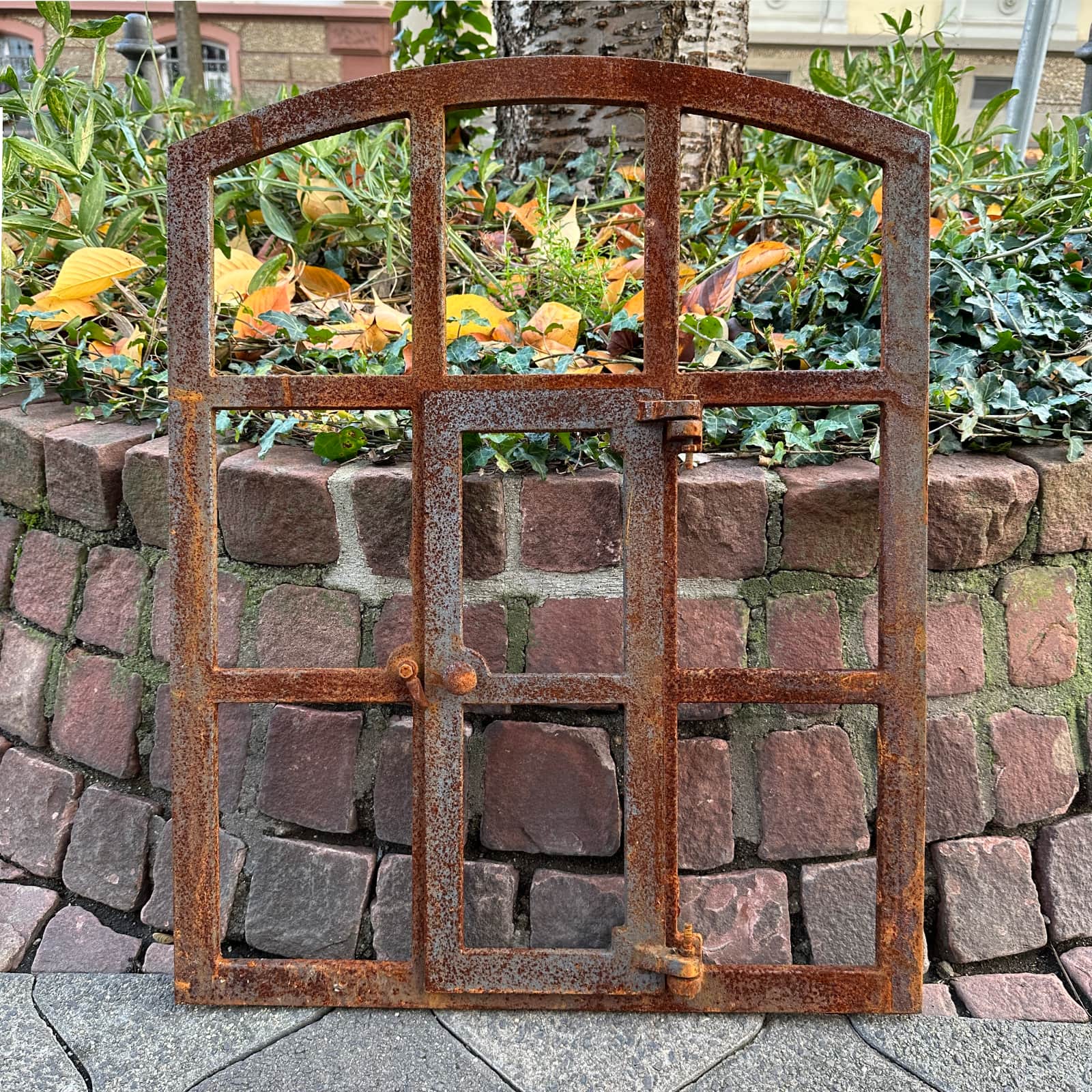 aubaho-F45-R-4 Stallfenster Rost Fenster zum Öffnen Scheunenfenster 71cm Eisen Antik-Stil