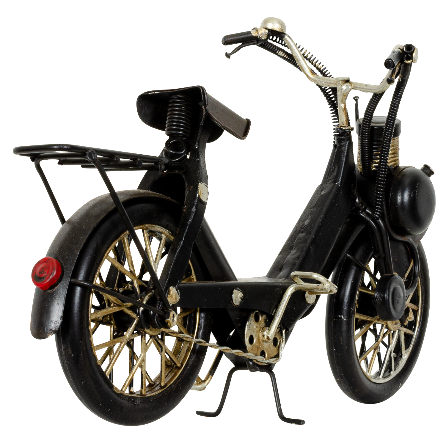 BL-243-5 Modell Fahrrad Mofa Mofamodell Moped Nostalgie Blech Metall Antik-Stil 25cm