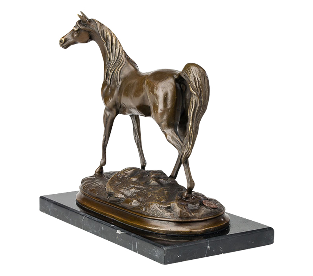 im-bronze119b Bronze Pferd Araber Bronzeskulptur Bronzefigur Figur Skulptur antik Stil horse
