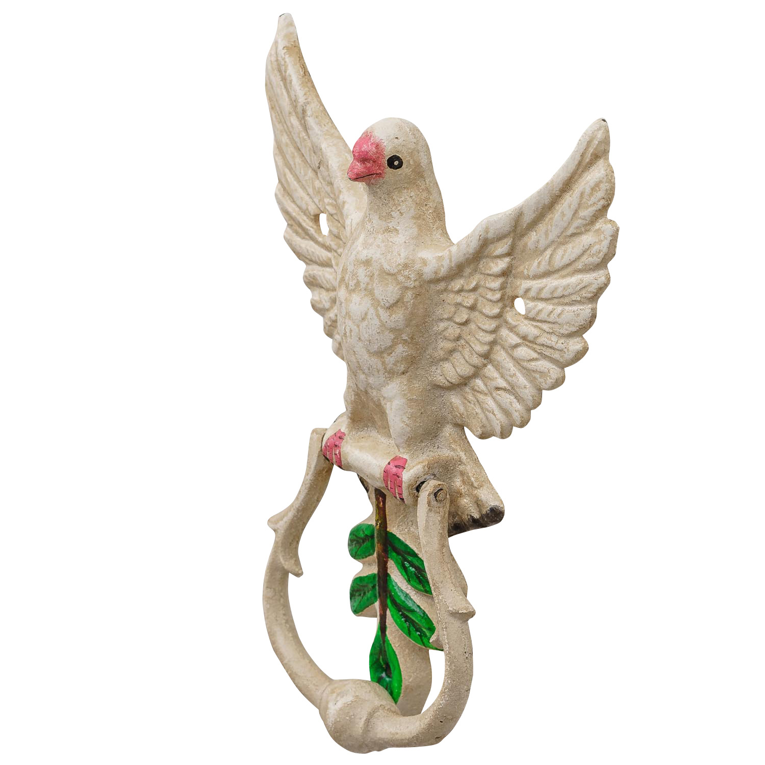 KL-84-3 Türklopfer Taube Figur Skulptur Eisen Antik-Stil 22cm