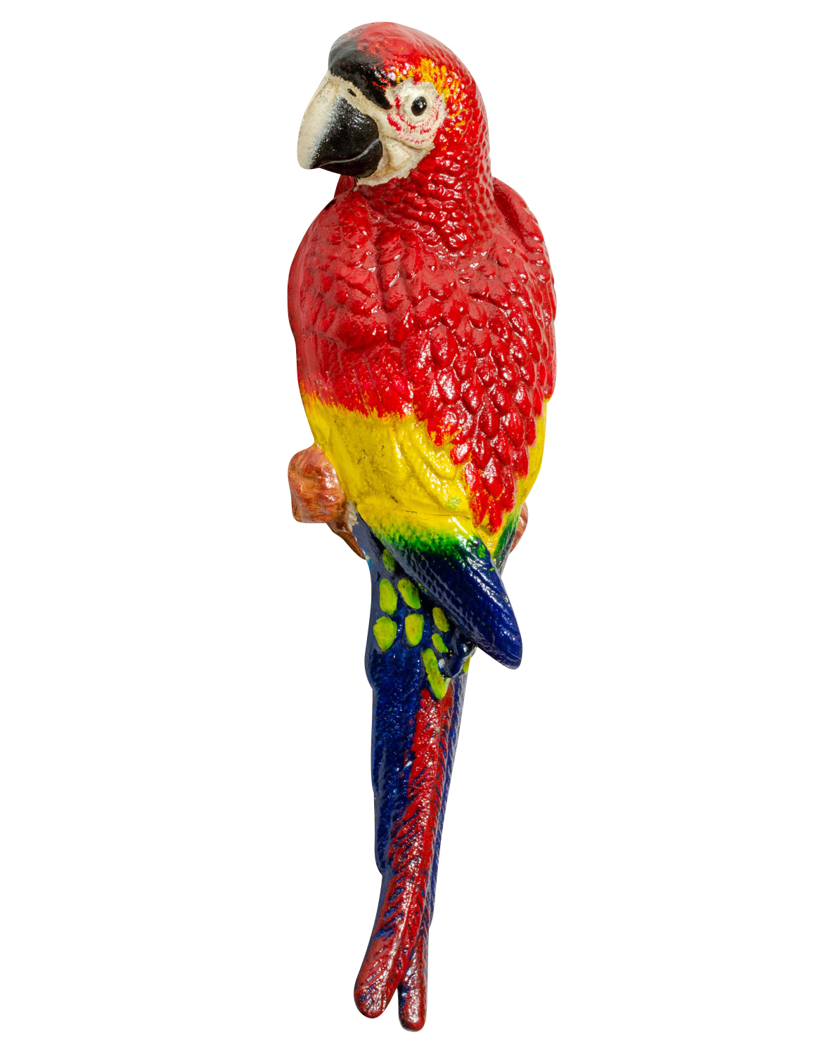 NG-52-2 Eisenfigur Papagei Ara Statue Figur Skulptur Eisen Antik-Stil 35cm links (a)