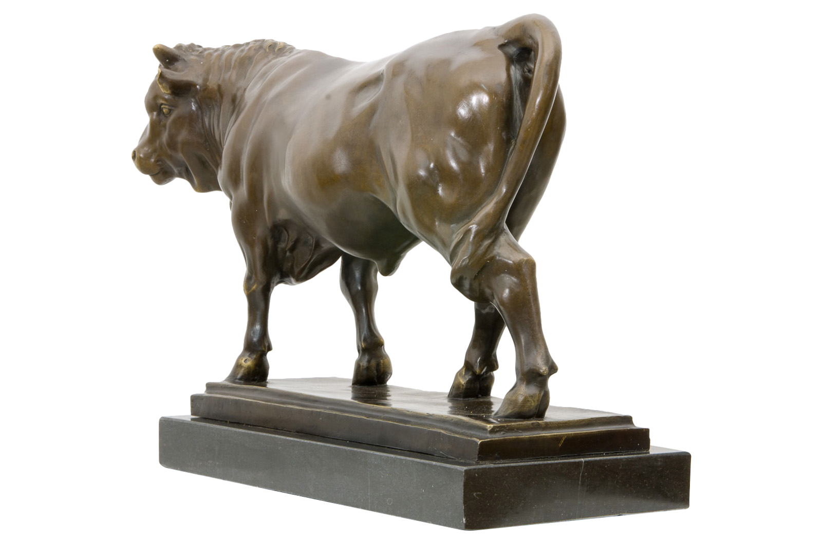 YY-10-5 Bronzeskulptur Stier im Antik-Stil Bronze Figur Statue 50cm