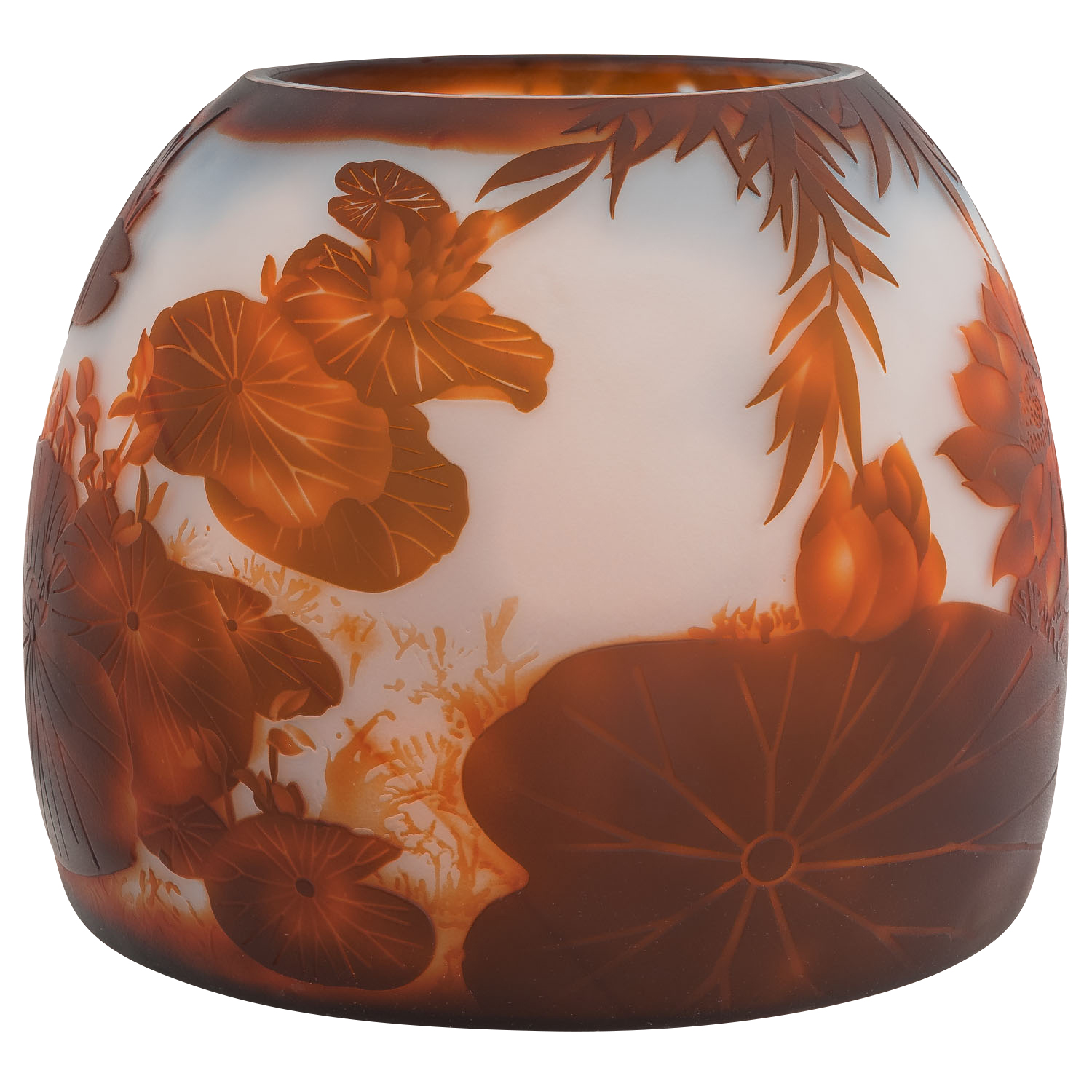 GV-63-5duE67D7JleUn6 Vase Replika nach Galle Gallé Glasvase Glas Antik-Jugendstil-Stil Kopie c14