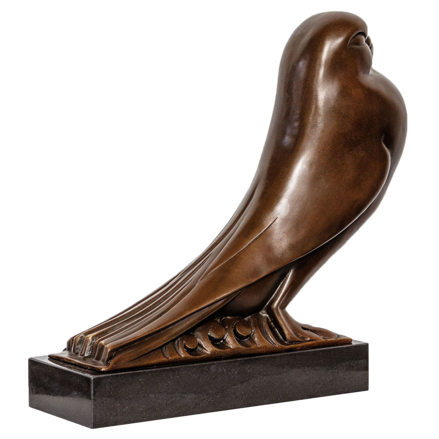 JK-53-5 Bronzeskulptur Taube Vogel Antik-Stil Bronze Figur Skulptur Statue 33cm