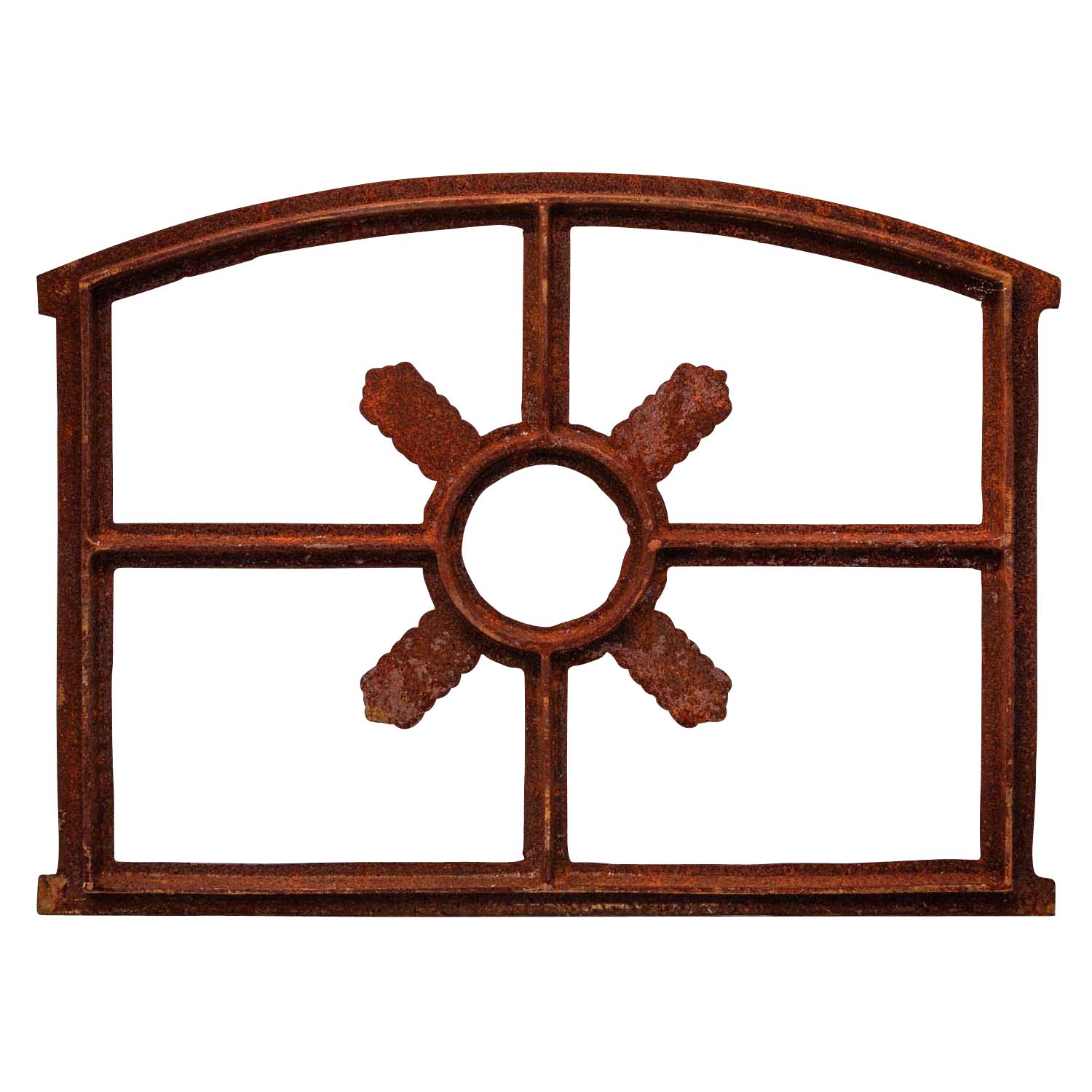 Nostalgie Stallfenster 52x70cm Eisen Scheunenfenster Gusseisen antik Stil Rost