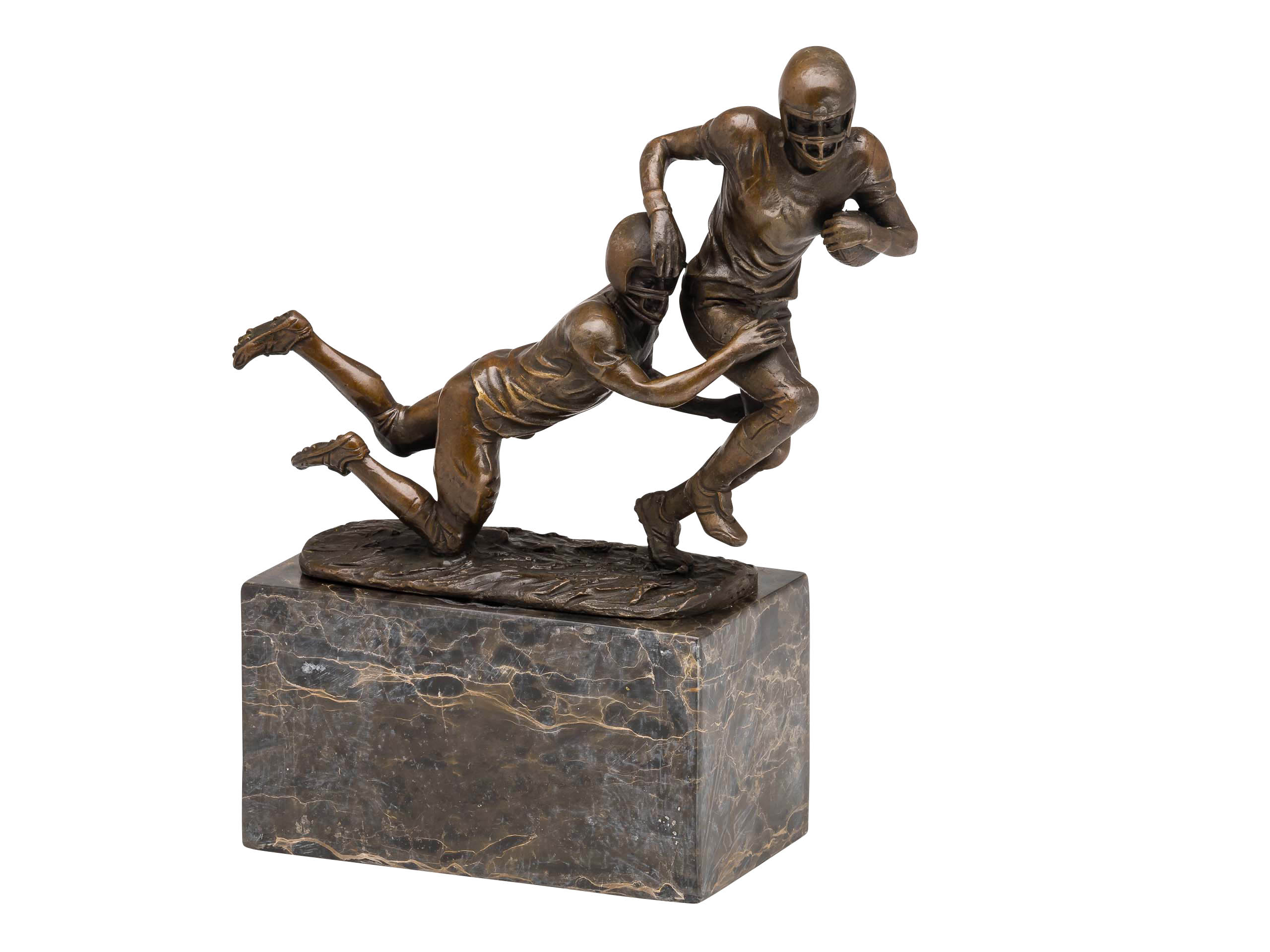 2014-04-19_Auktionshaus_044 Bronzefigur American Football Bronze Trophäe Skulptur Pokal Super Bowl USA