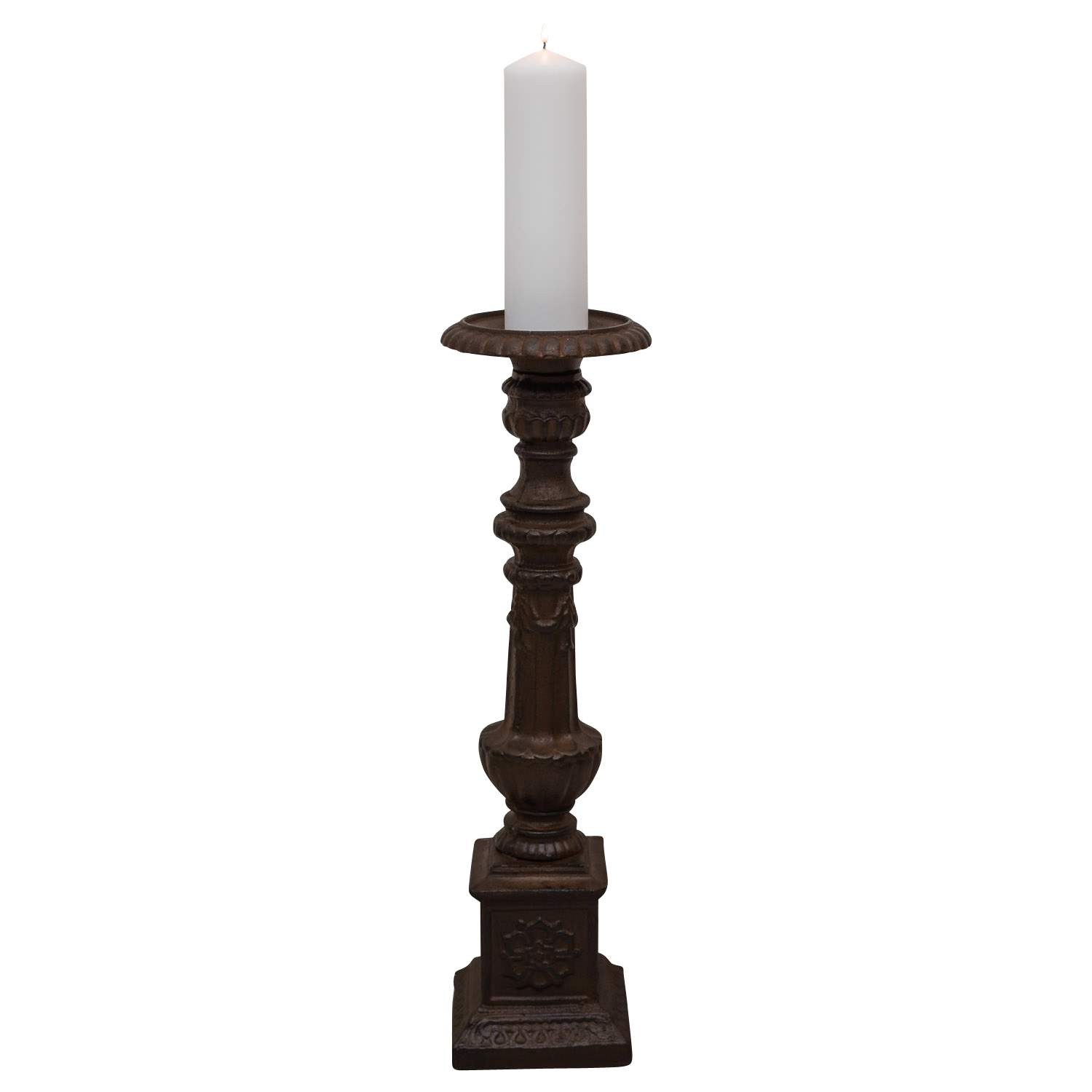 MB-32-15DfzkJ4ur3H4E Kerzenleuchter Altarleuchter Kandelaber Kerzenständer Antik-Stil 70cm braun