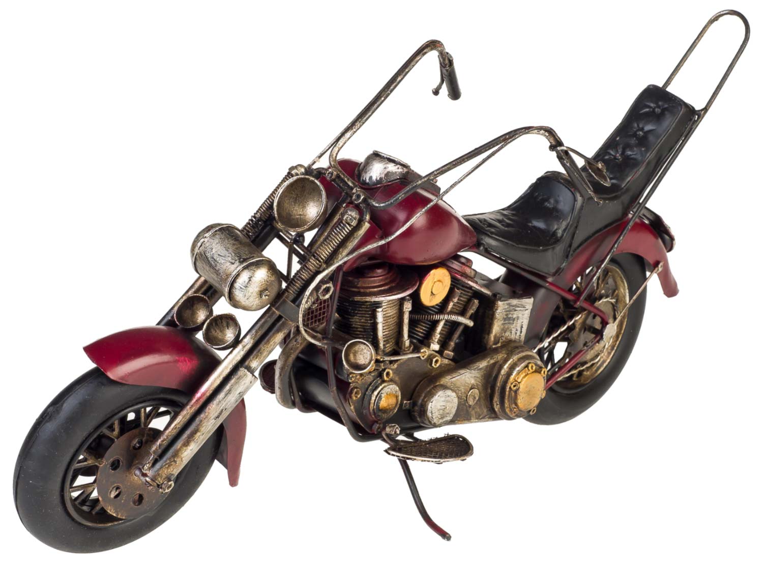 BL-268-01 Modell Chopper Modellmotorrad Motorrad Nostalgie Blech Metall Antik-Stil 41cm