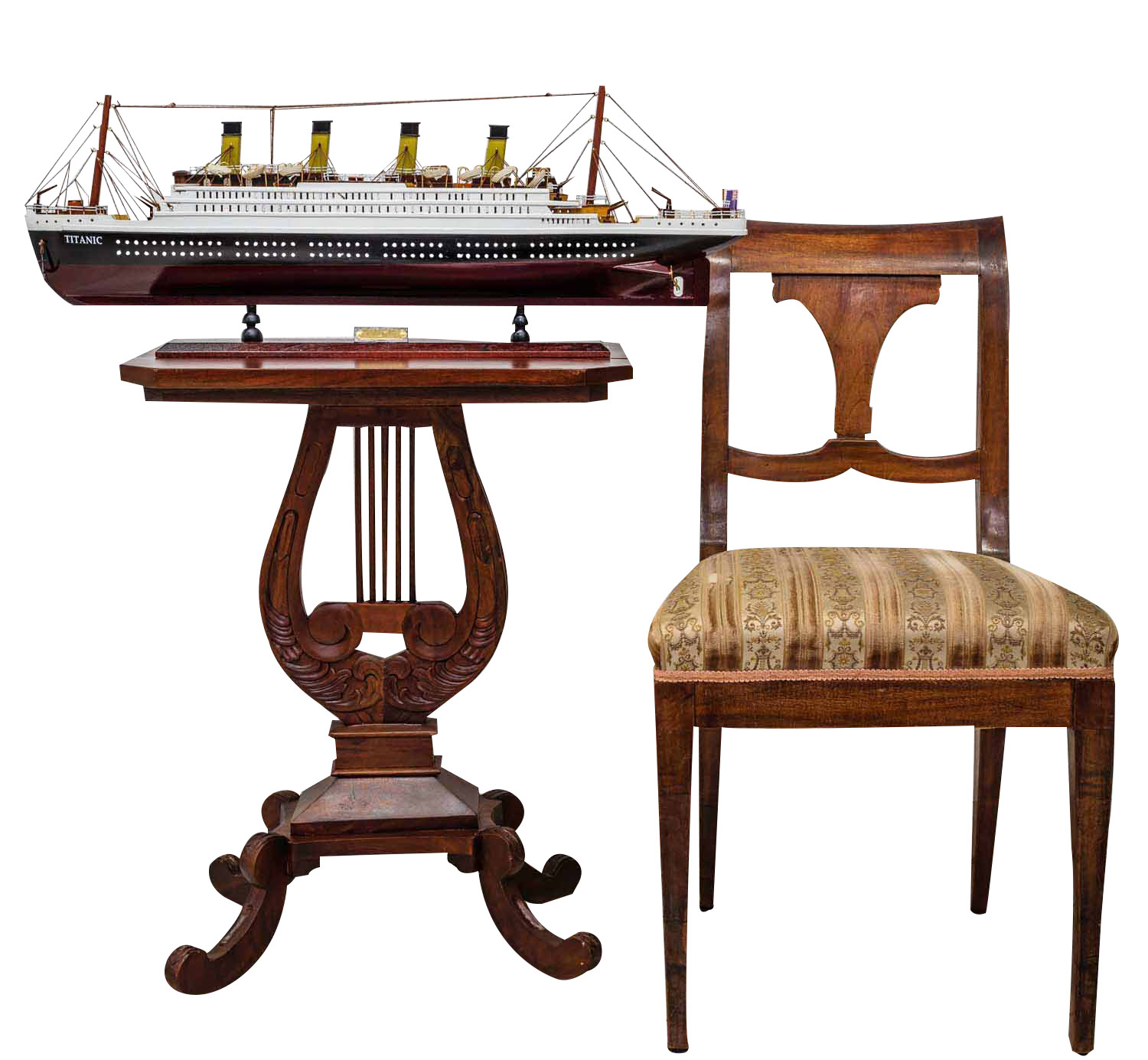 5164-6 Modellschiff Titanic Schiffsmodel Schiff Holz 80cm Maritime Dekoration ship wood