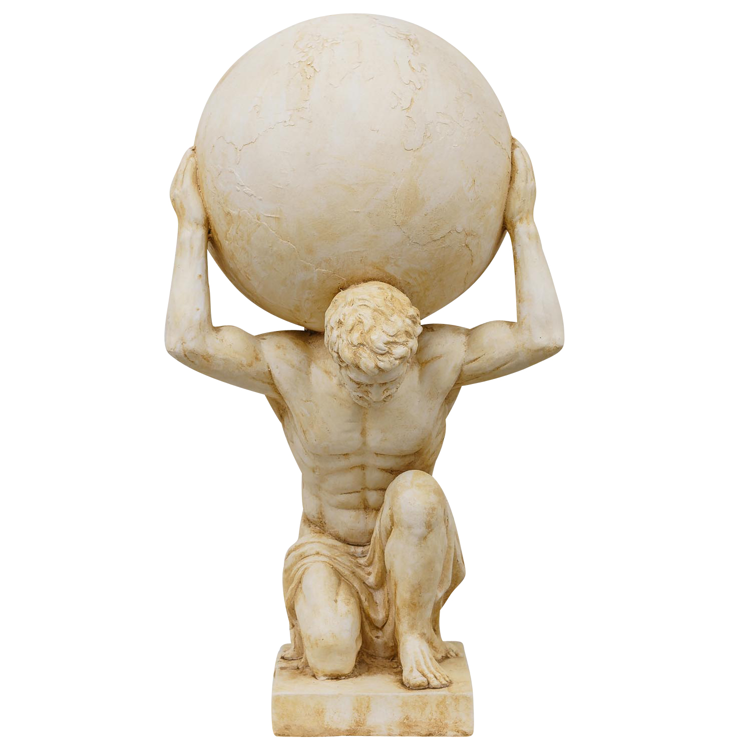 TZ-17-1 XL Atlas Titan Weltkugel Skulptur Figur Statue Garten Haus Antik-Stil 69cm