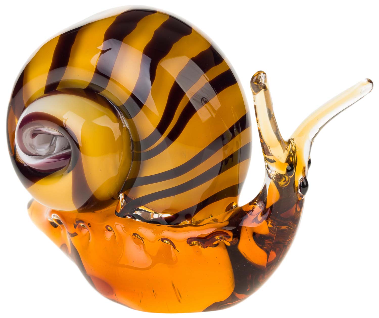 GL-496-04 Glasfigur Schnecke Glas im Murano Antik Stil - 18cm
