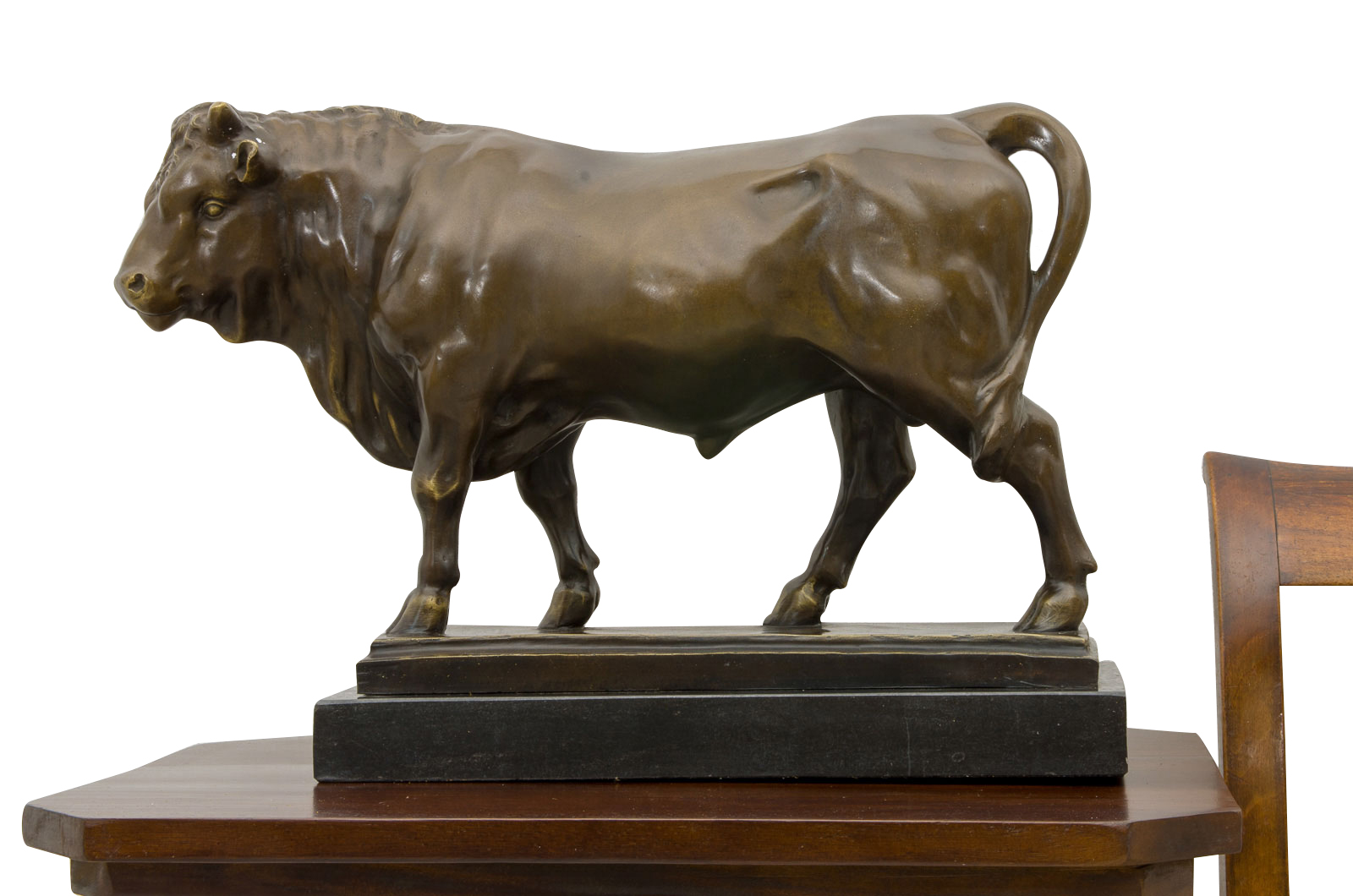 YY-10 Bronzeskulptur Stier im Antik-Stil Bronze Figur Statue 50cm